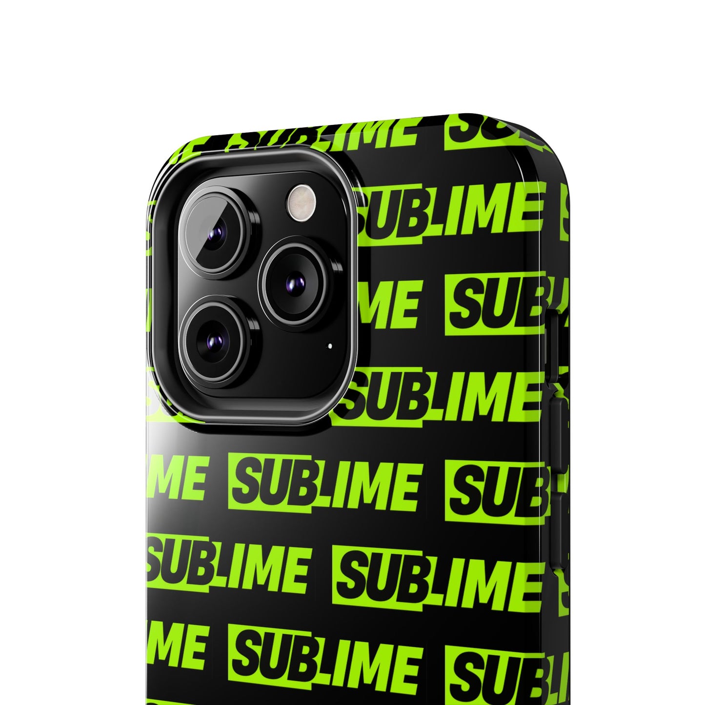 Sublime Text Pattern Tough Phone Case - Vibrant Protective Cover for iPhone