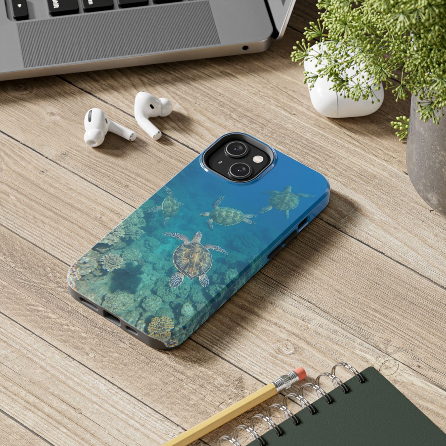 Ocean Turtle Tough Phone Cases - Durable Protection with Marine Art
