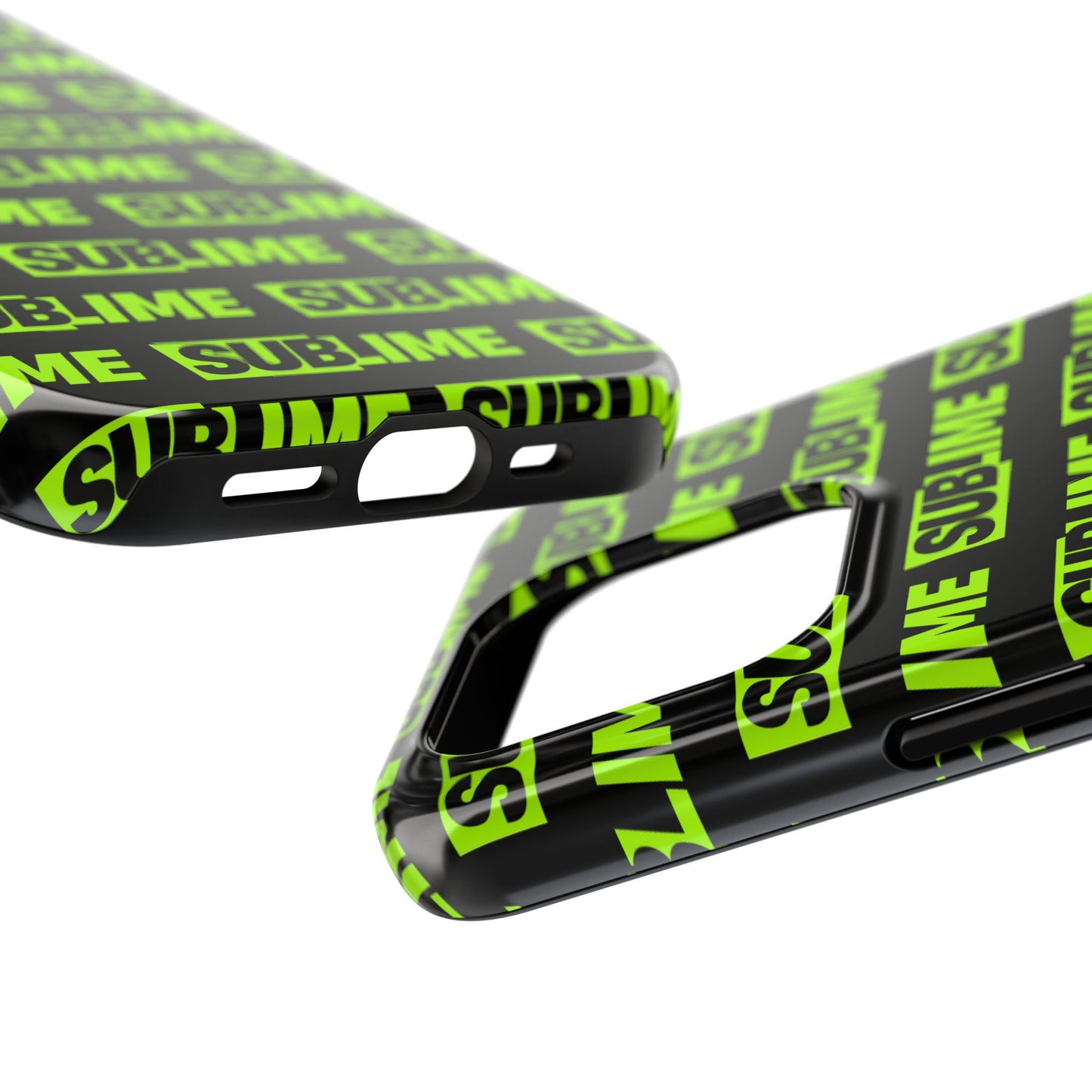 Sublime Text Pattern Tough Phone Case - Vibrant Protective Cover for iPhone