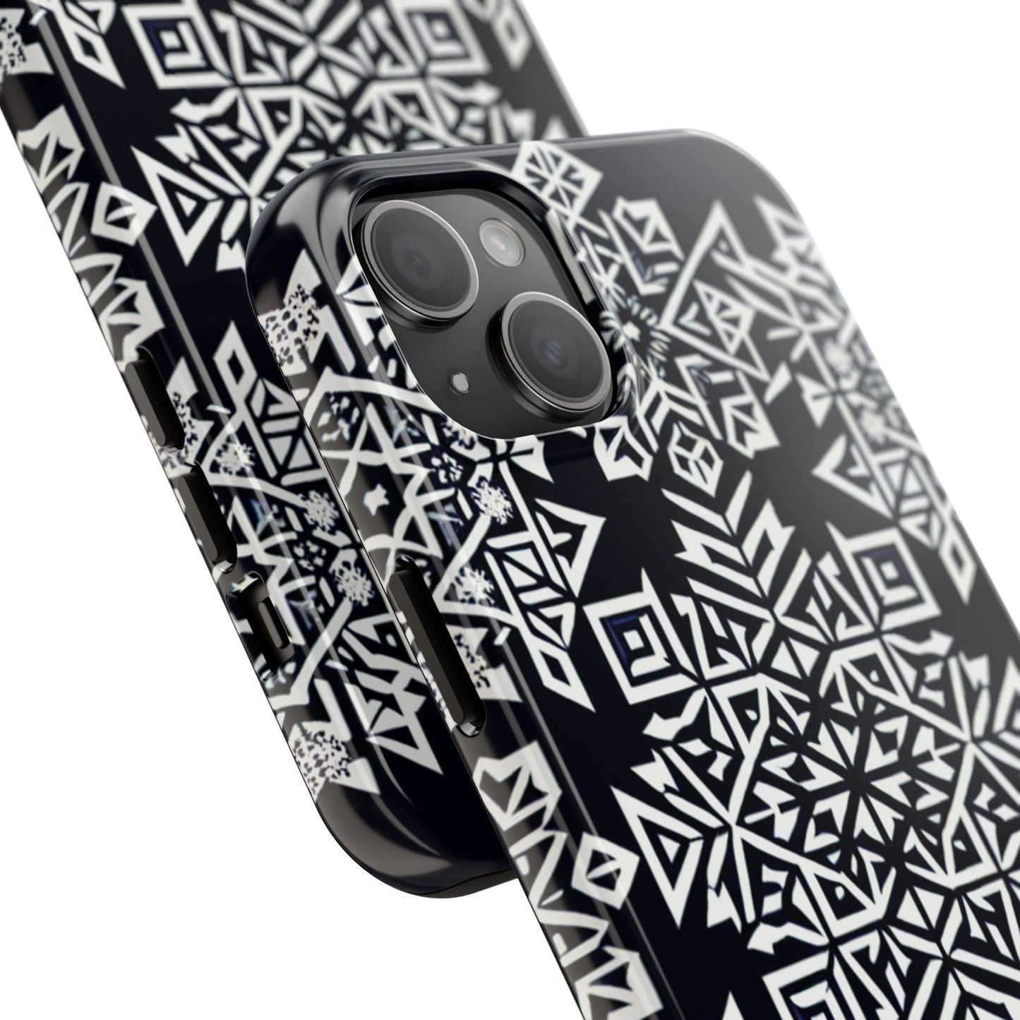 Winter Wonderland Tough Phone Case - Digital Snowflake - for iPhone