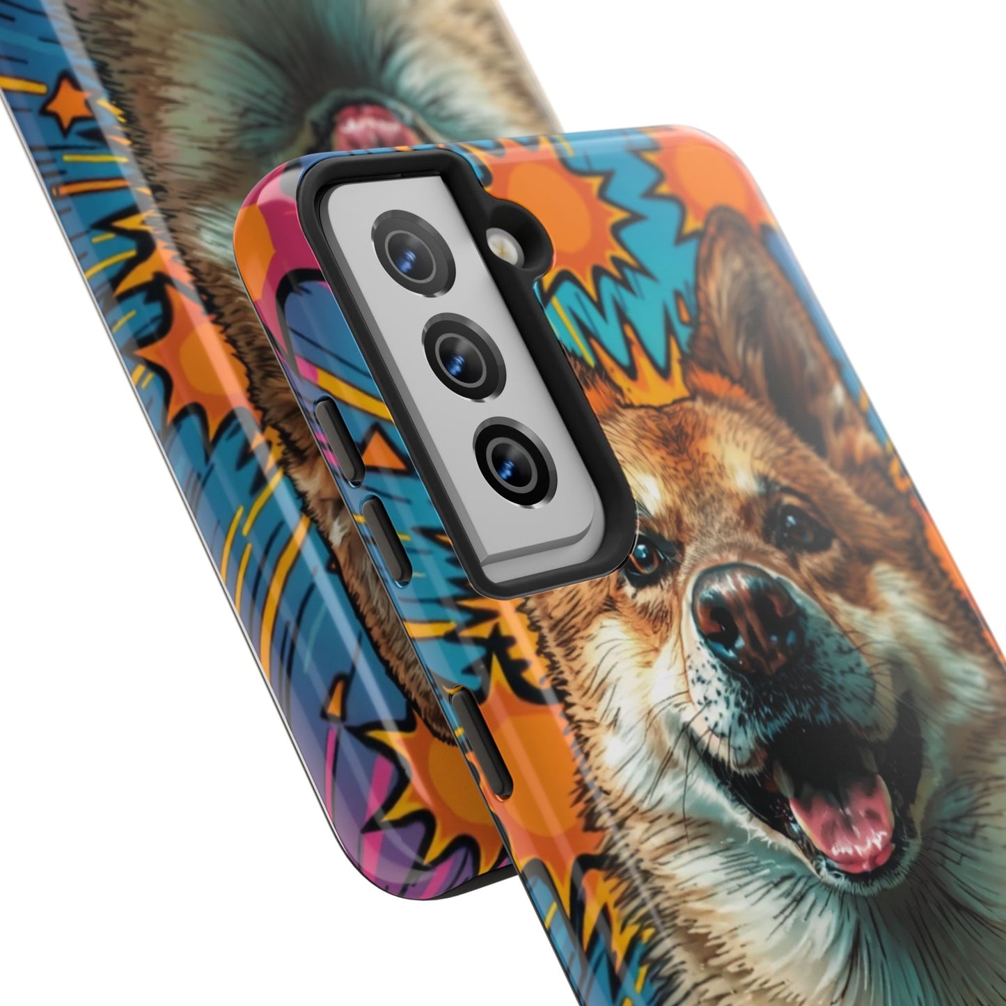 Vibrant Corgi Tough Phone Case - Fun Design for Pet Lovers