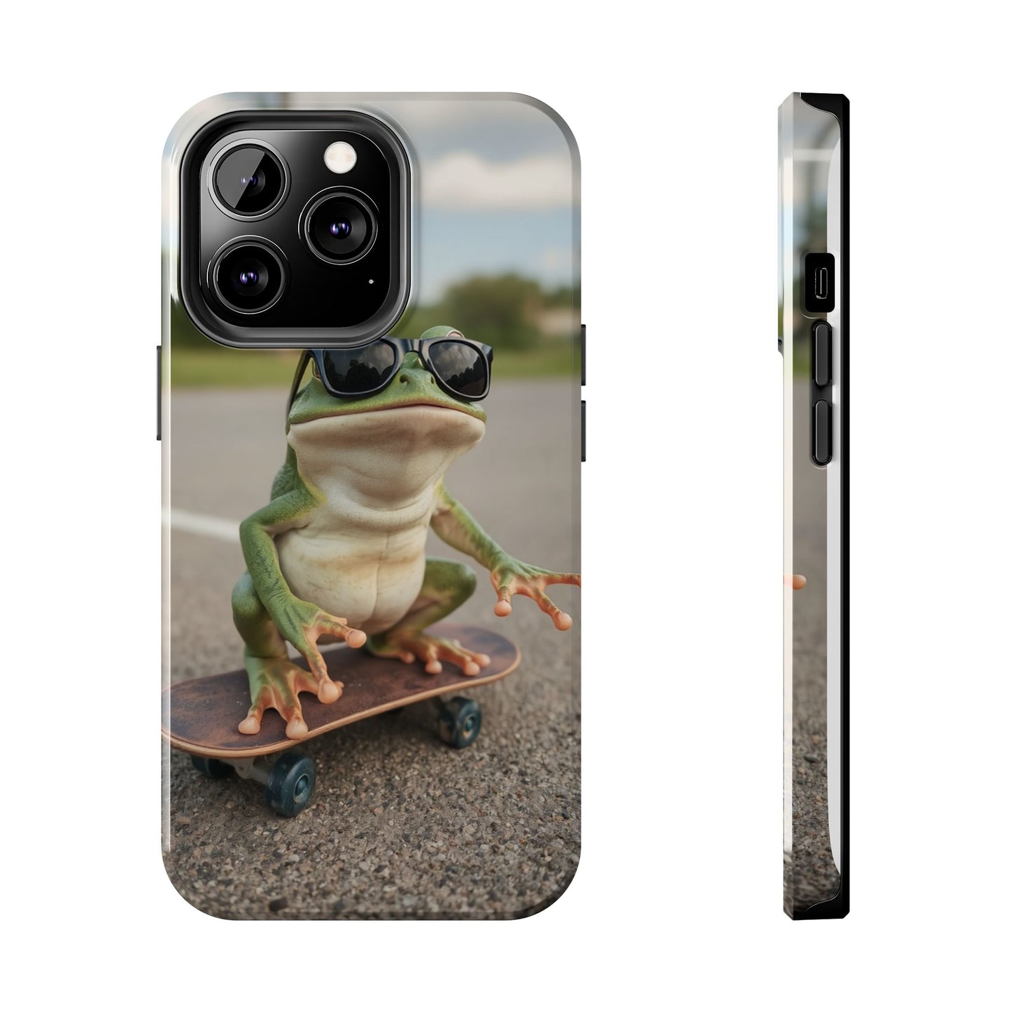 Cool Frog Skateboard Phone Case - Tough and Stylish Protection
