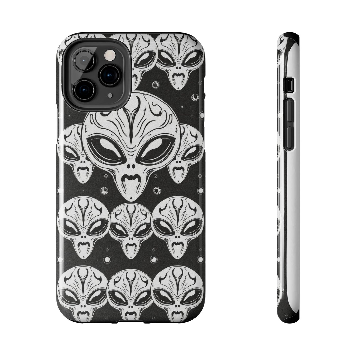 Alien Pattern Tough Phone Case - Durable Protection with Out-of-This-World Design
