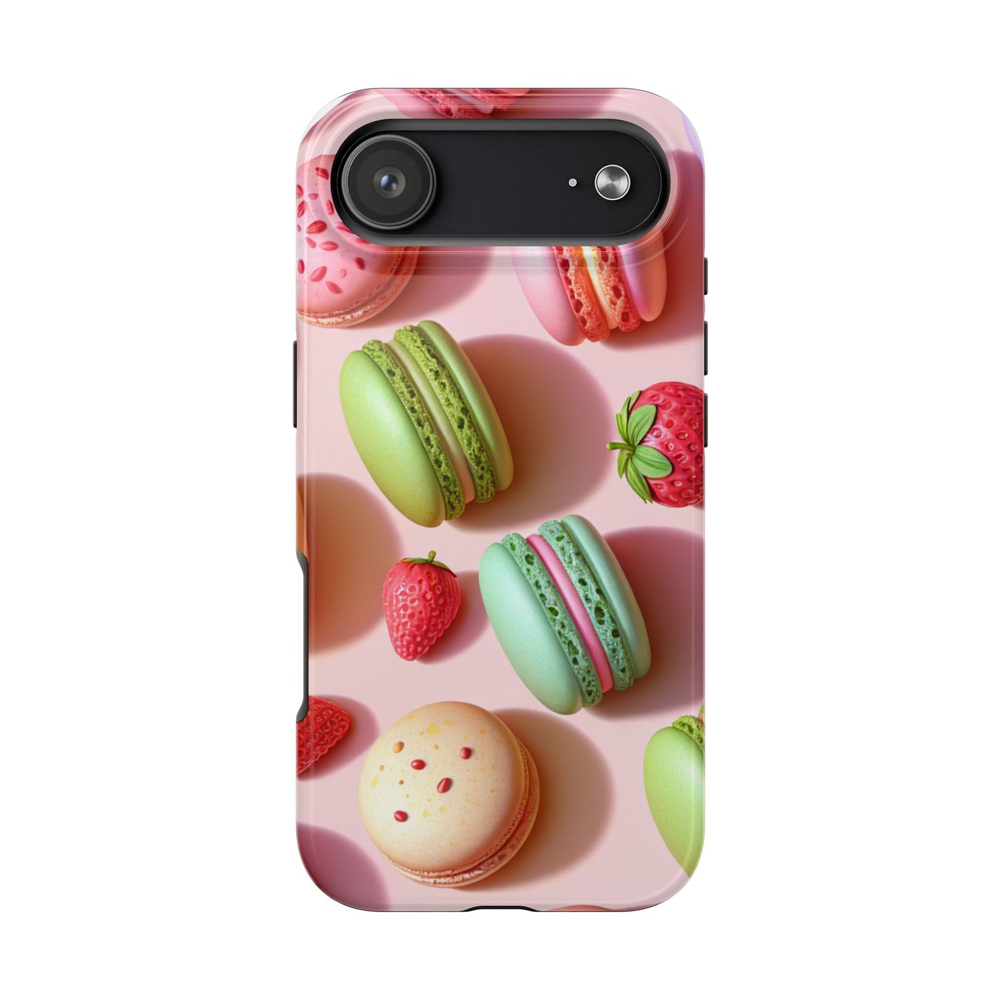 Macaron-Inspired Tough Phone Cases - Colorful Sweet Design - for iPhone