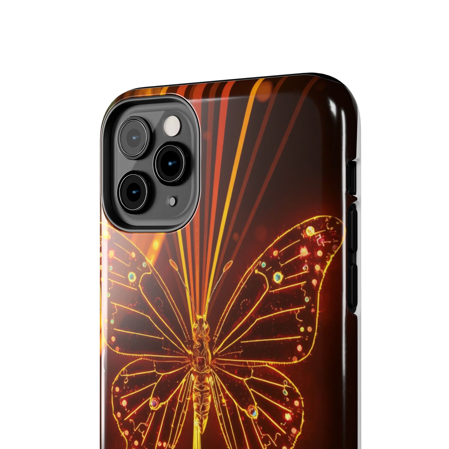 Elegant Butterfly Tough Phone Case - Stylish Protection for Nature Lovers
