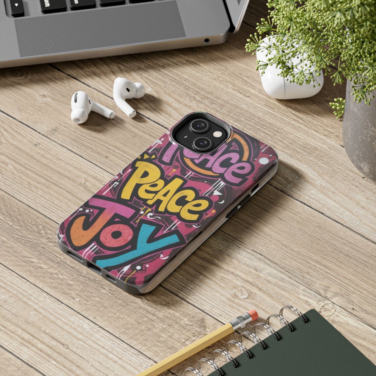 Colorful Peace Joy Tough Phone Case