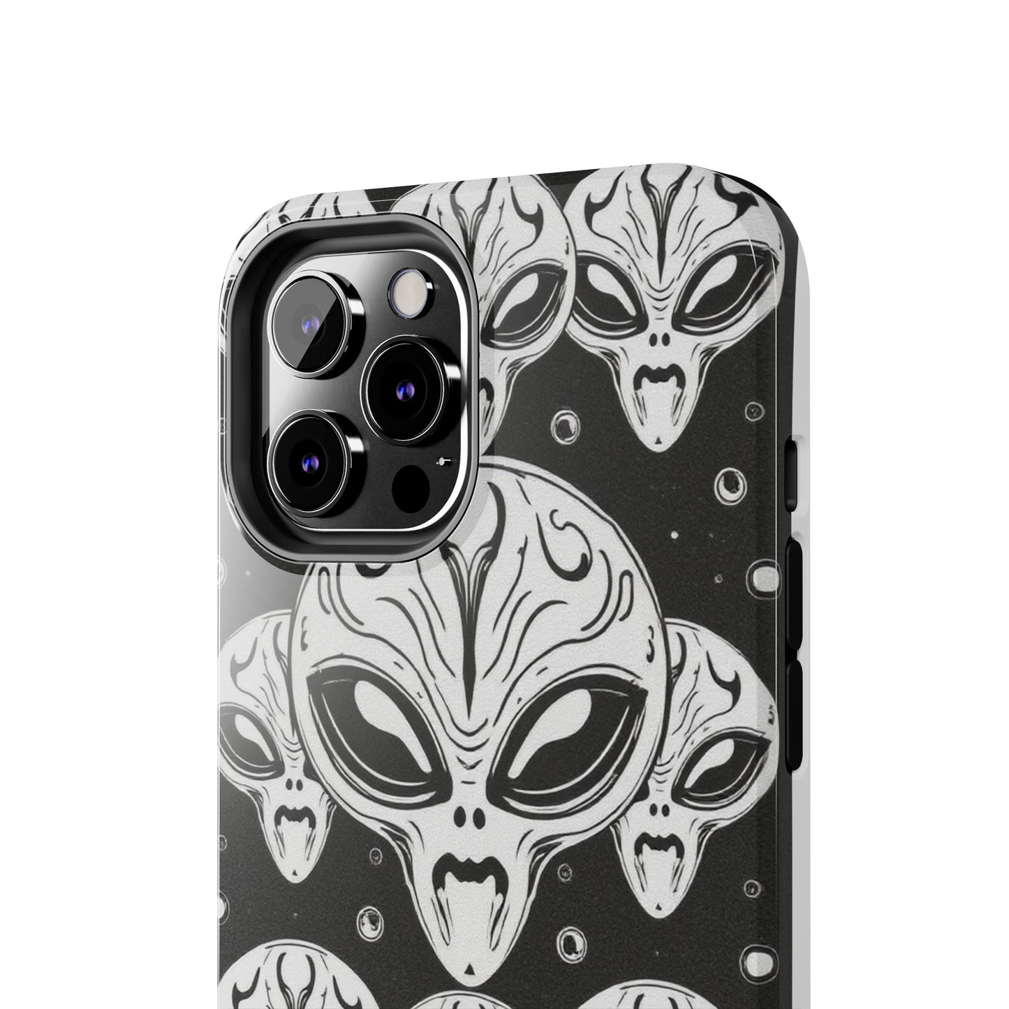 Alien Pattern Tough Phone Case - Durable Protection with Out-of-This-World Design