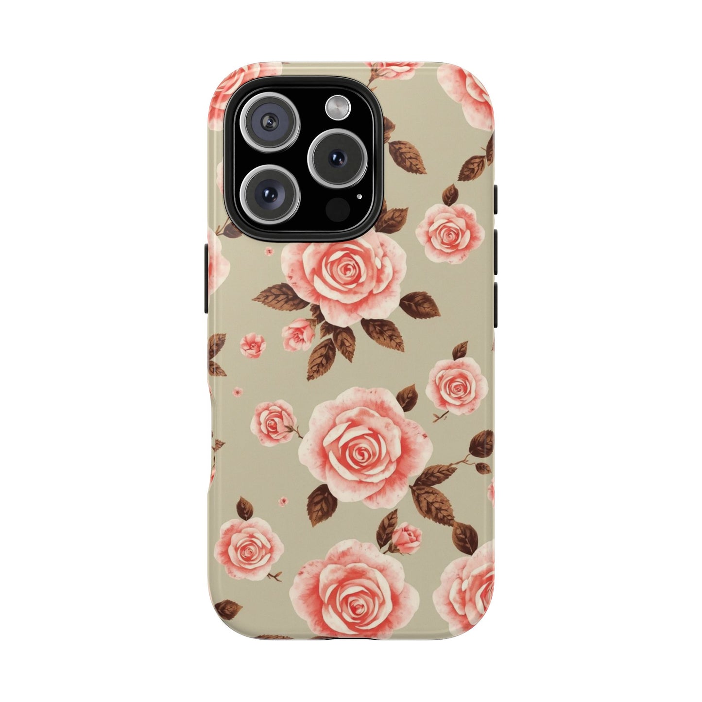 Elegant Floral Tough Phone Case for Stylish Protection - for iPhone