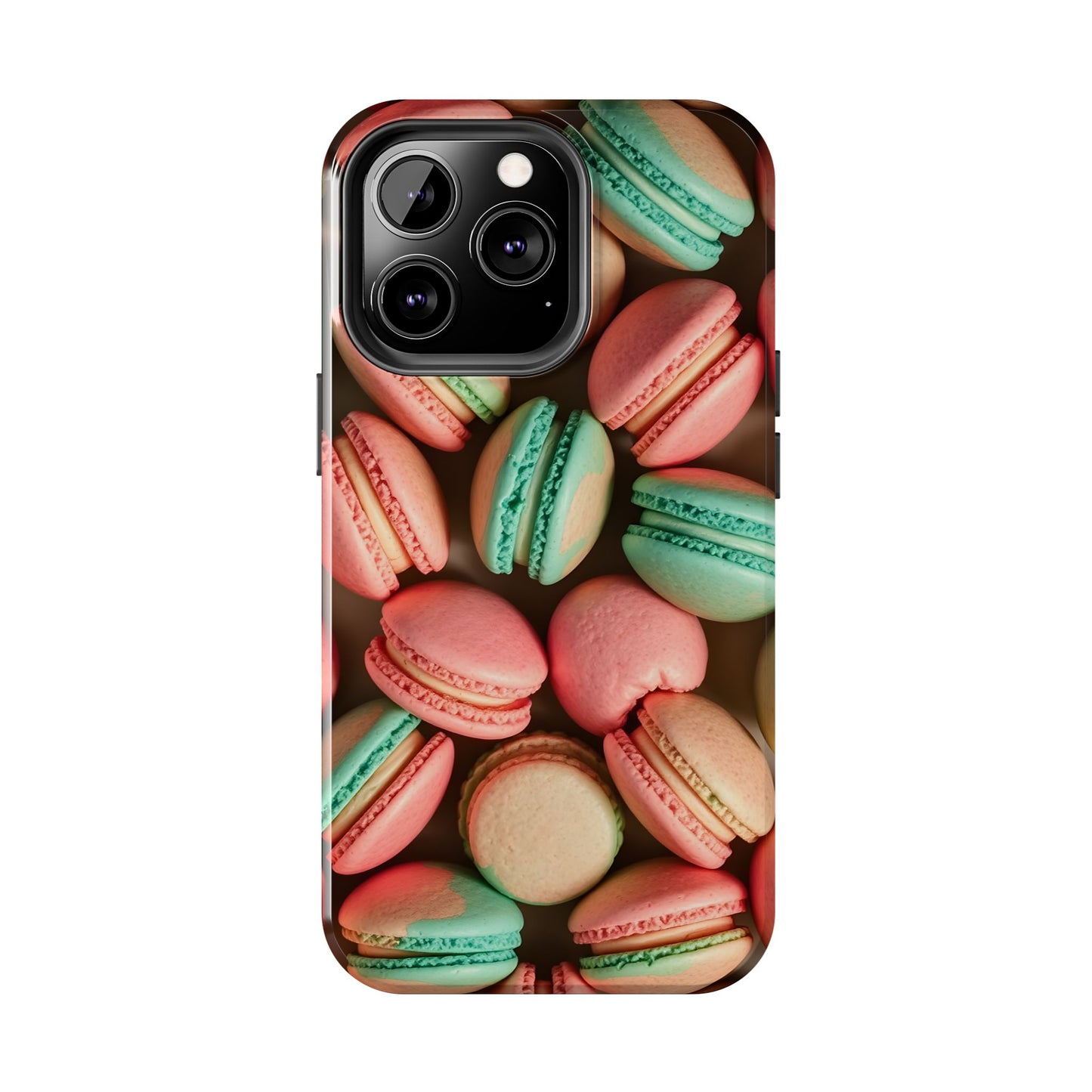 Colorful Tasty Macarons Tough Phone Case - Durable Protection with Sweet Aesthetic - for iPhone