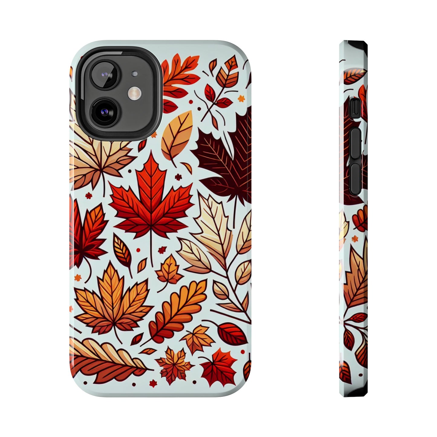 Autumn Leaves Tough Phone Case - Leaves Pattern - for iPhone
