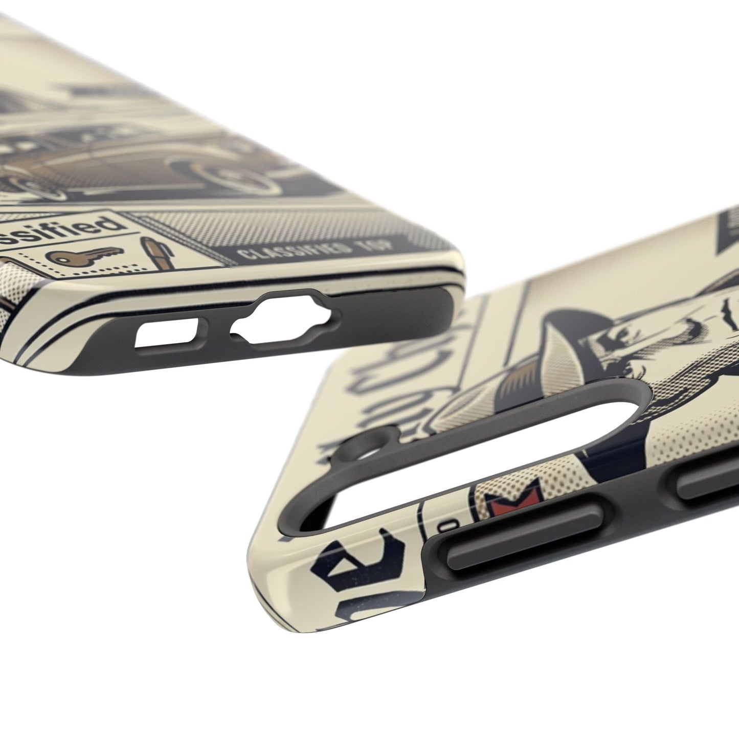 Old Newspaper Tough Phone Case
