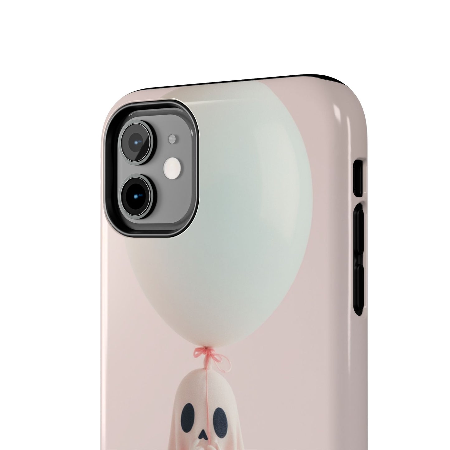 Cute Ghost Phone Case with Balloon - Tough Protection for Spooky Vibes