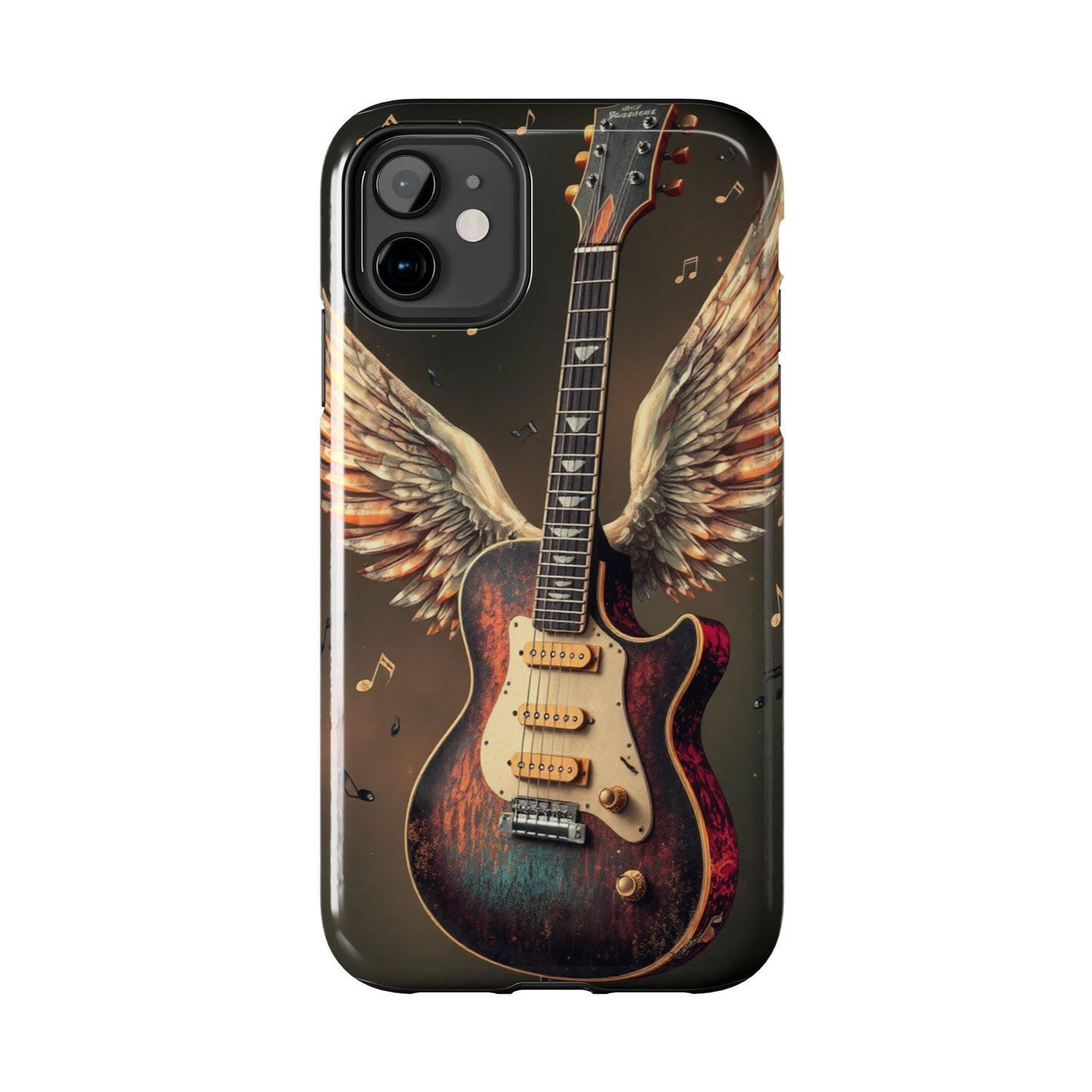 Inspirational Guitar Wing Phone Case - Tough Protection for Music Lovers