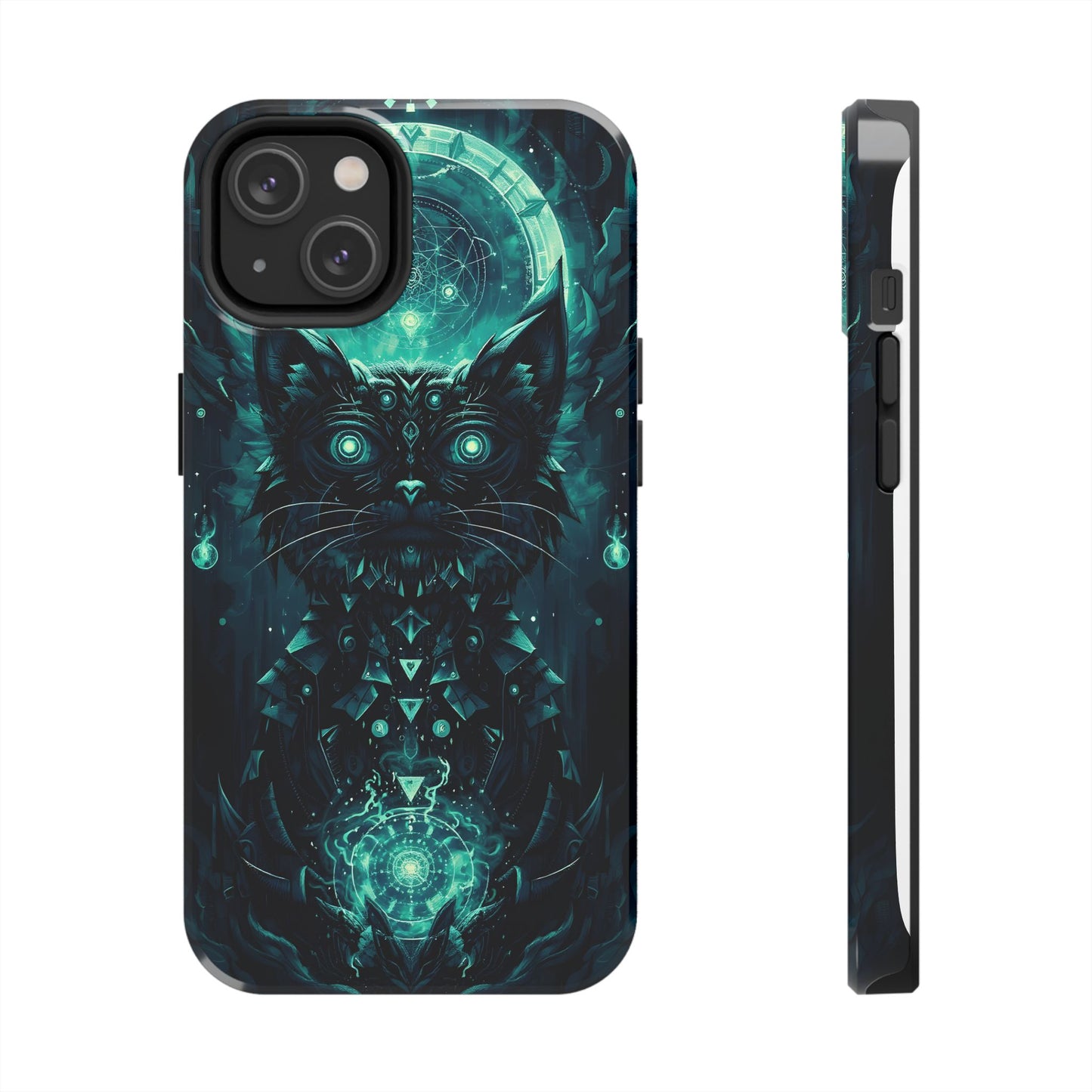 Mystical Dark Cat Phone Case - Tough Protective Cover for Cat Lovers - for iPhone