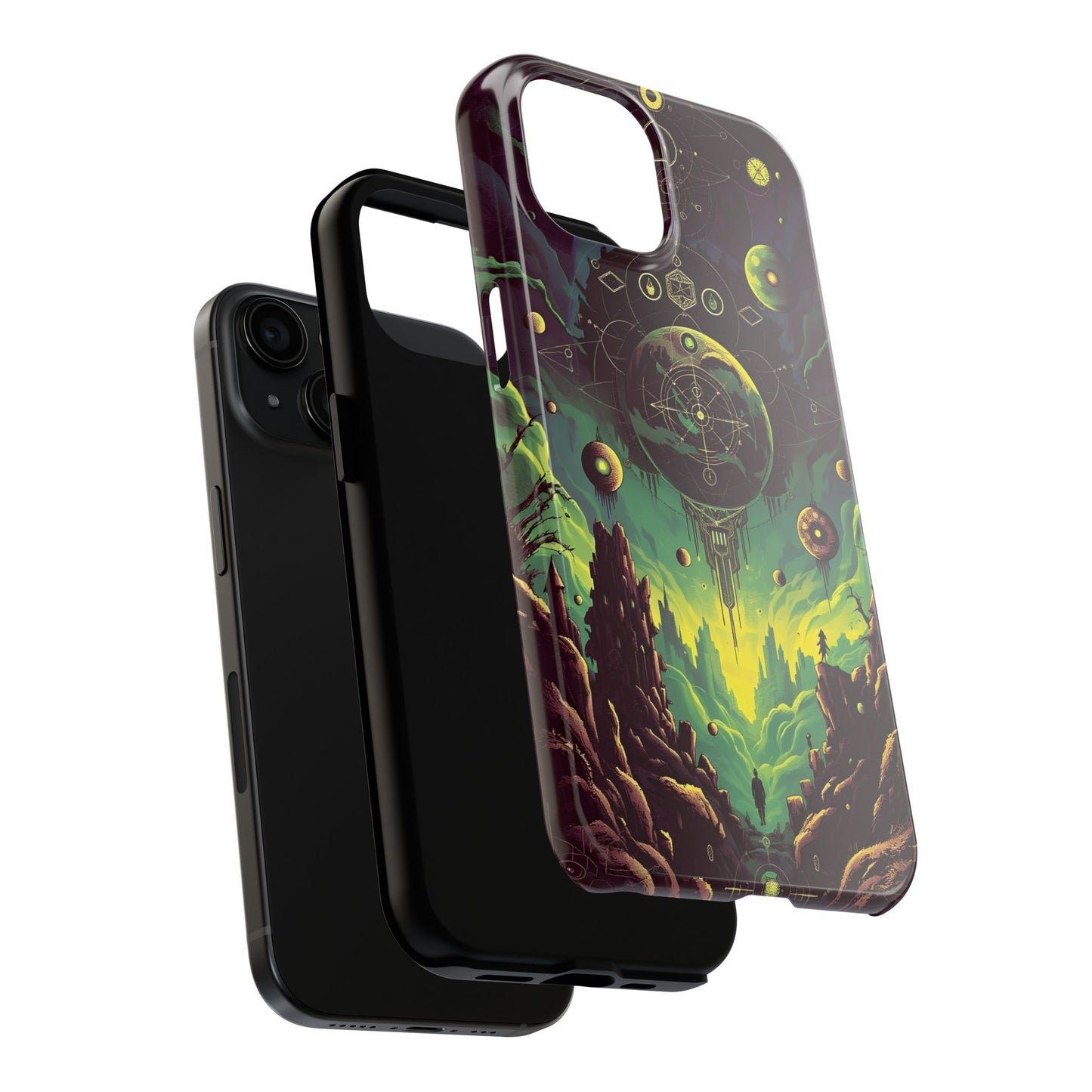 Cosmic Adventure Tough Phone Case - Galaxy Design for Space Enthusiasts - for iPhone