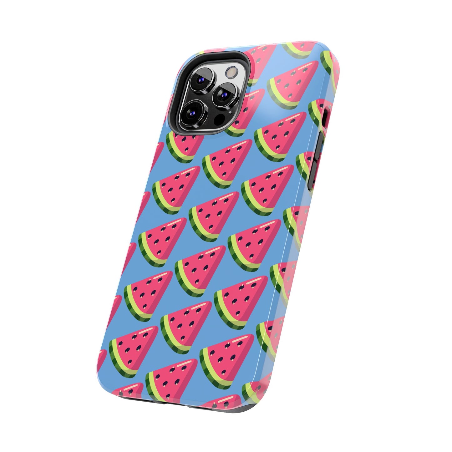 Watermelon Fun Tough Phone Case - Summer Vibes, Blue - for iPhone