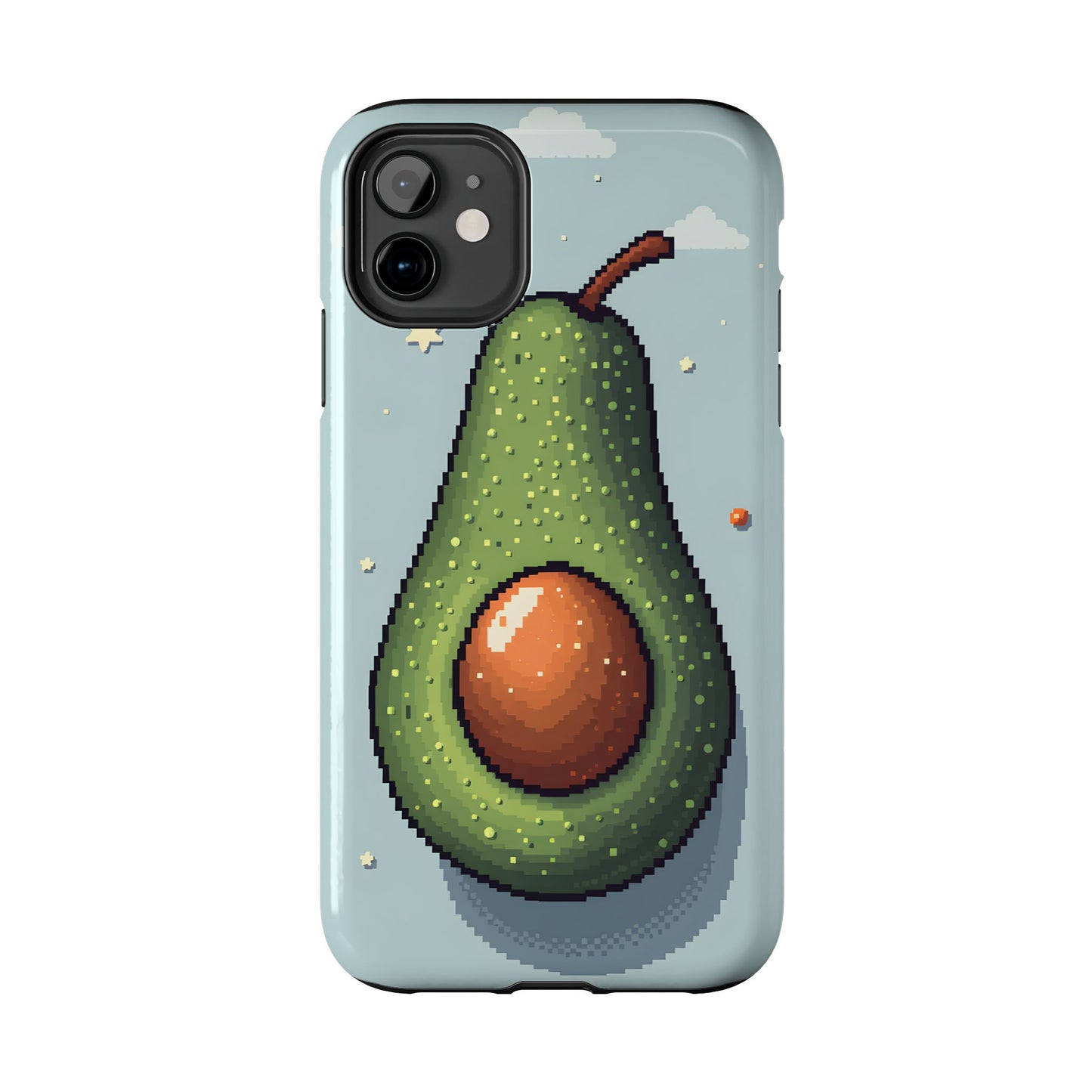 Pixel Avocado Tough Phone Case - Perfect for Foodies & Nature Lovers - for iPhone