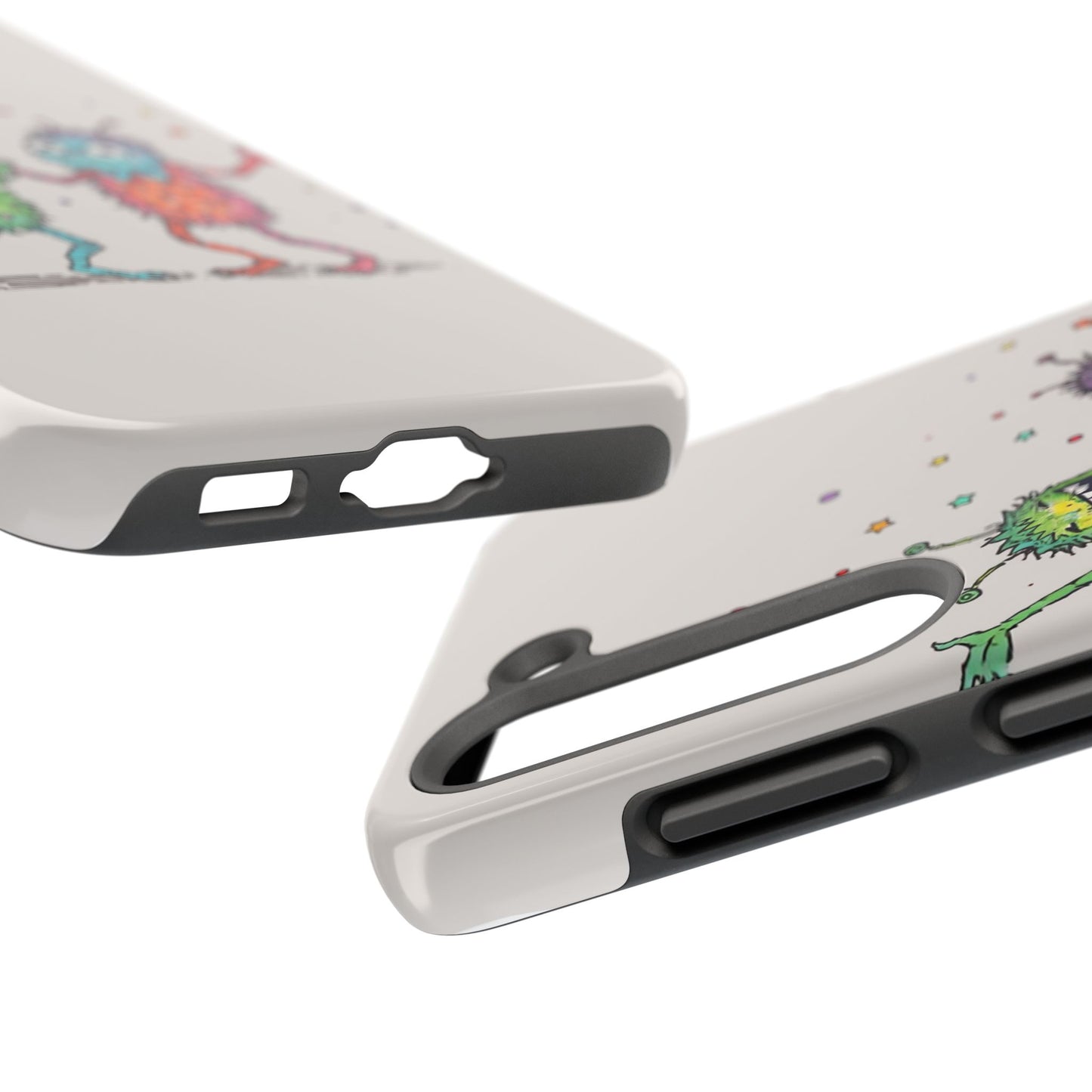 Colorful Monster Tough Phone Case - Fun and Playful Design