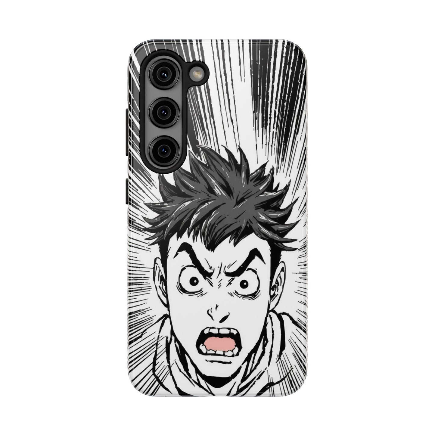 Intense Graphic Phone Case - Tough Design for Anime Fans