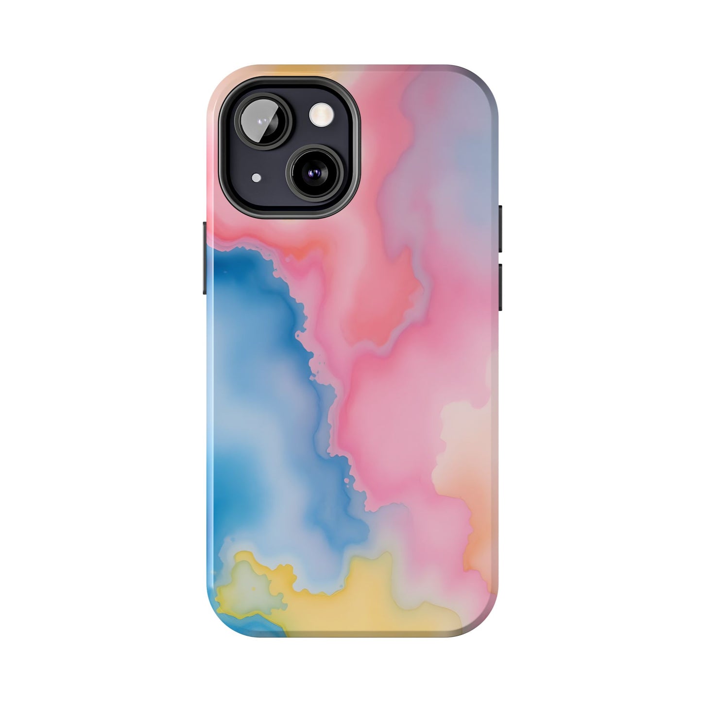 Painted Watercolor Tough Phone Case - Durable Protection with Artistic Vibes - for iPhone