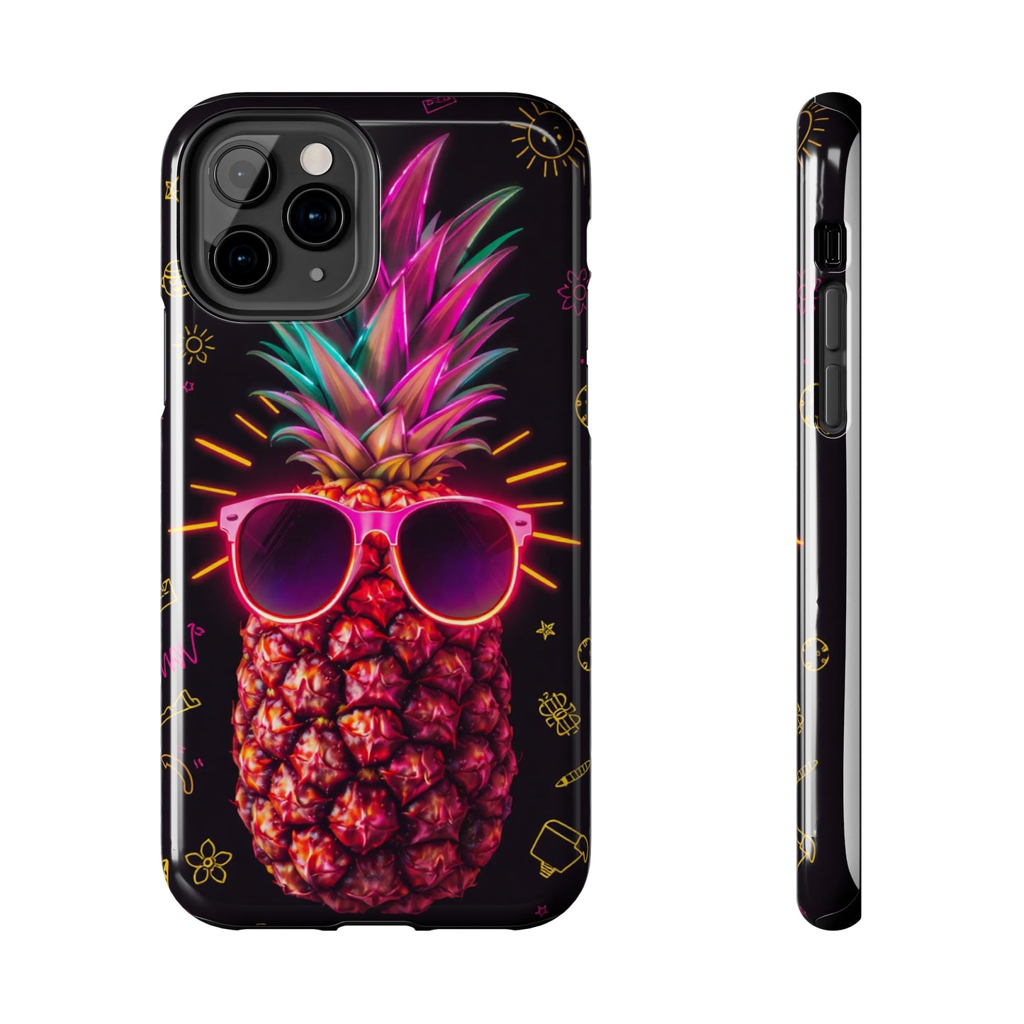 Tough Pineapple Phone Case - Cool, Vibrant Design Perfect for Summer Vibes