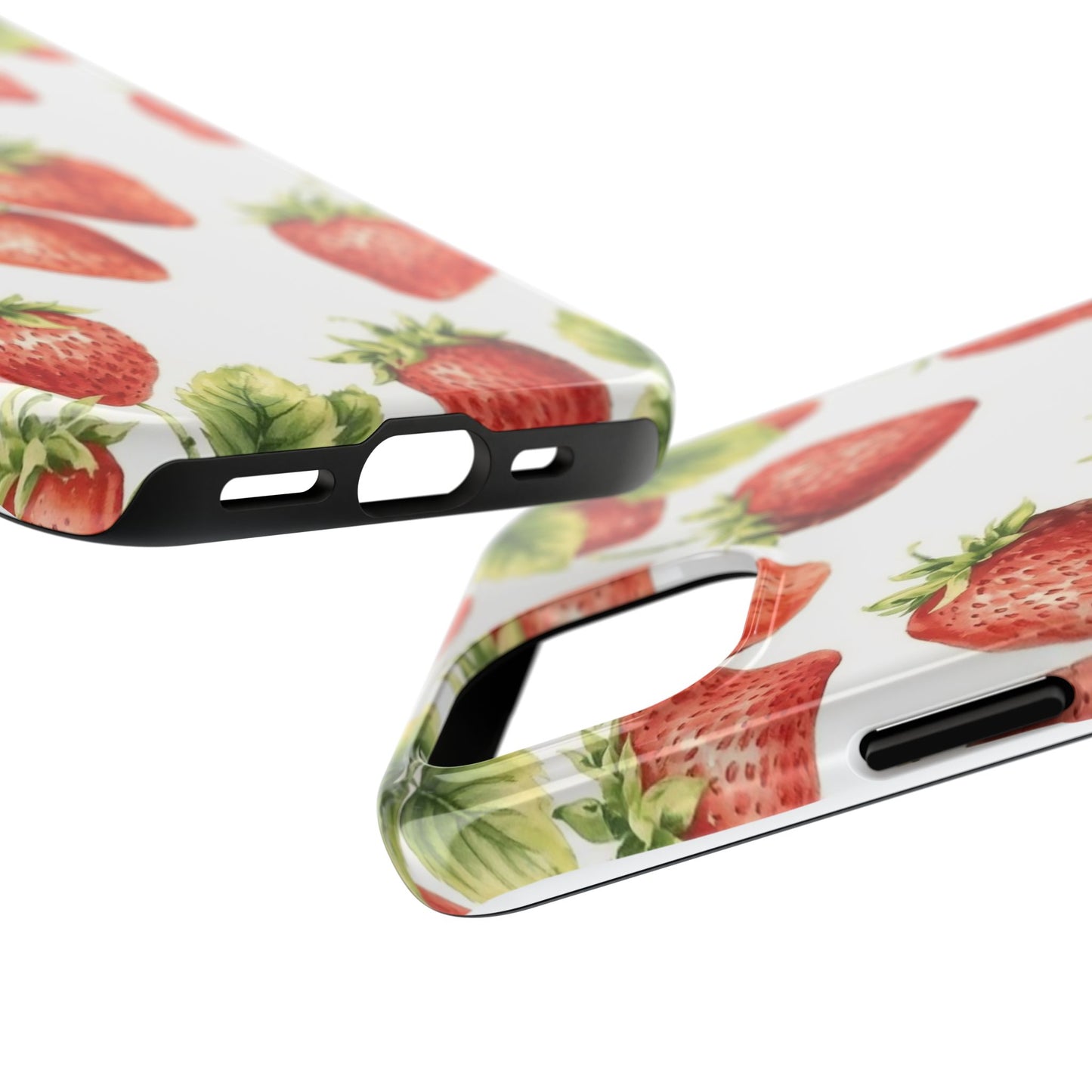 Strawberry Tough Phone Case - Durable Protection with a Fresh Design - for iPhone