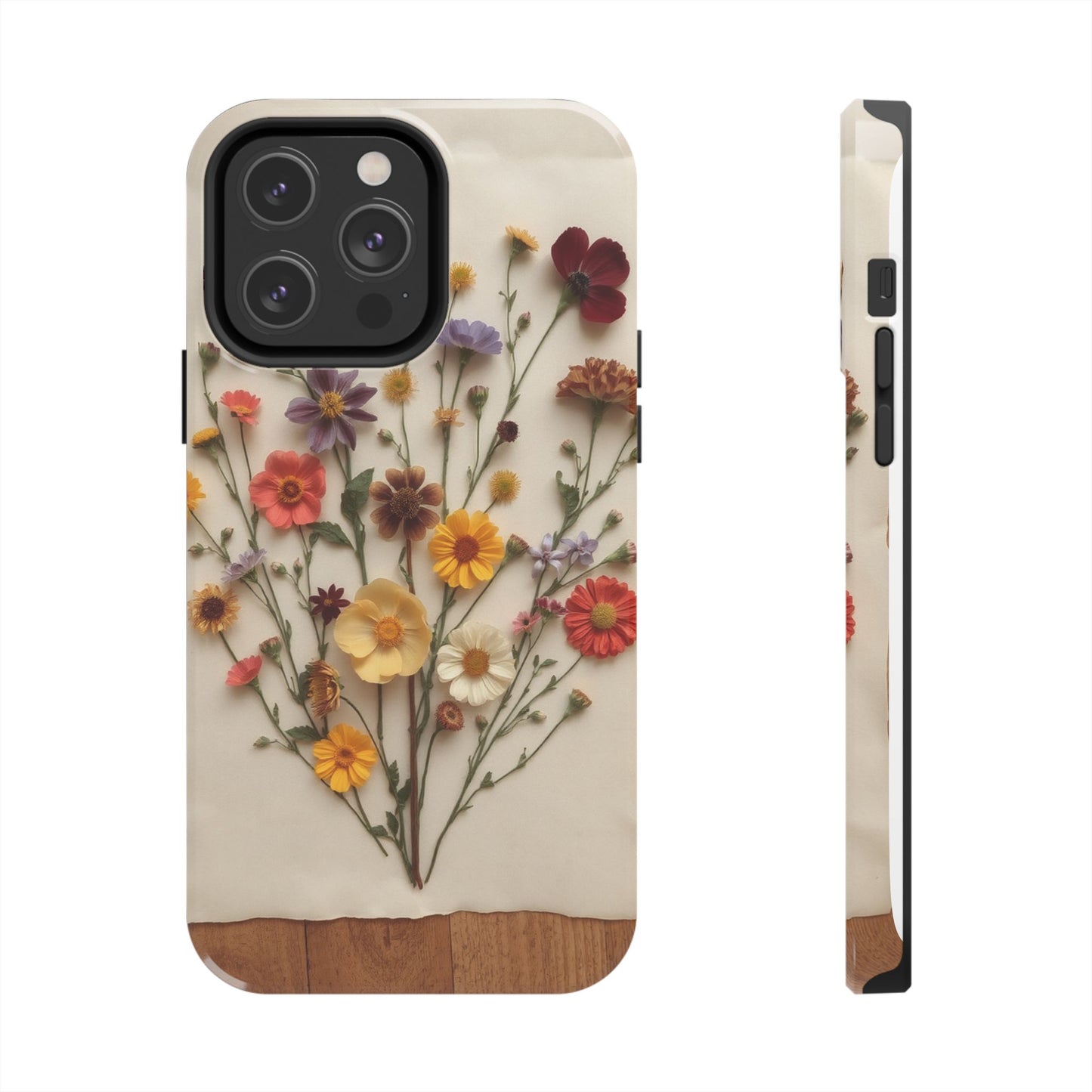 Floral Tough Phone Case - Durable Protection with Nature-Inspired Design