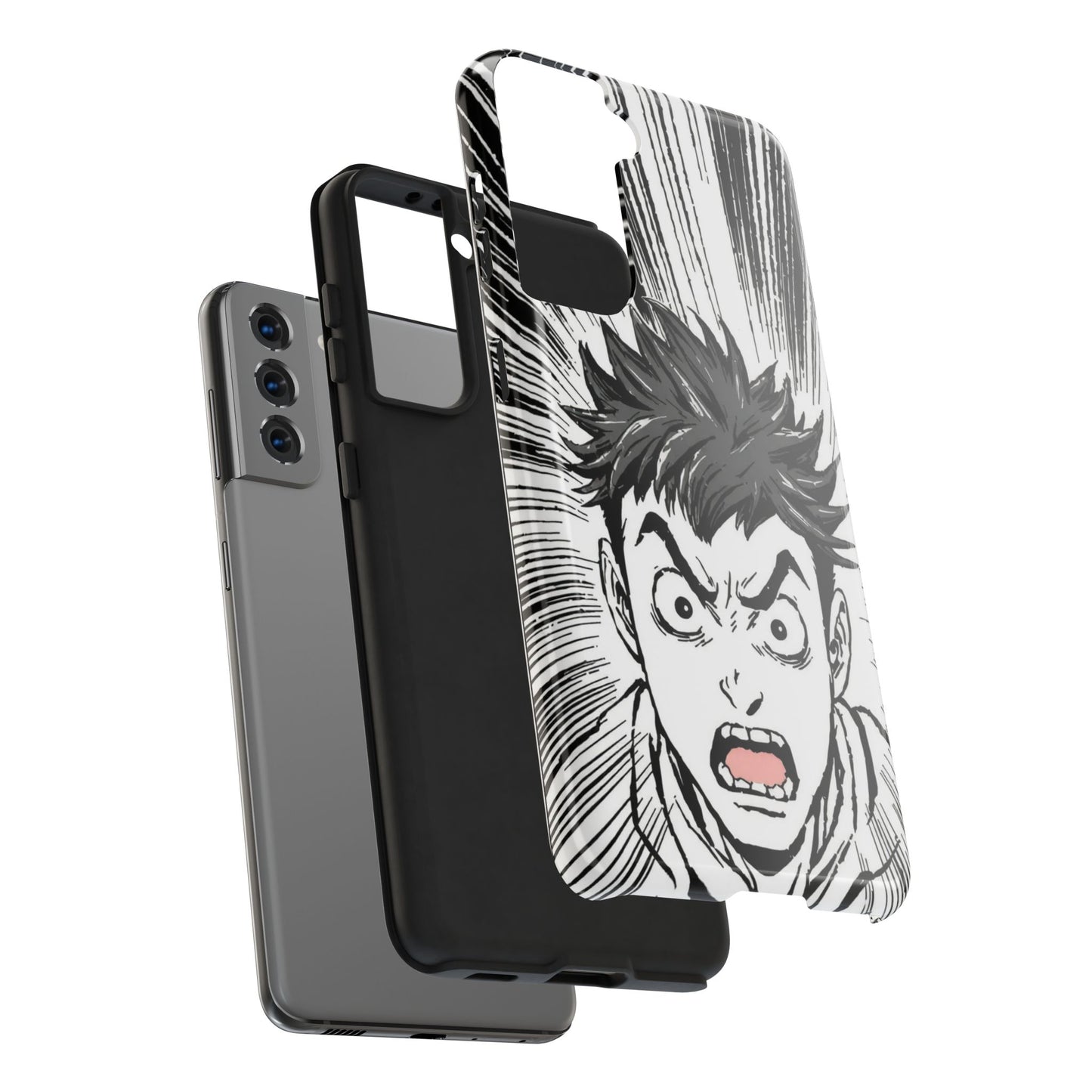 Intense Graphic Phone Case - Tough Design for Anime Fans