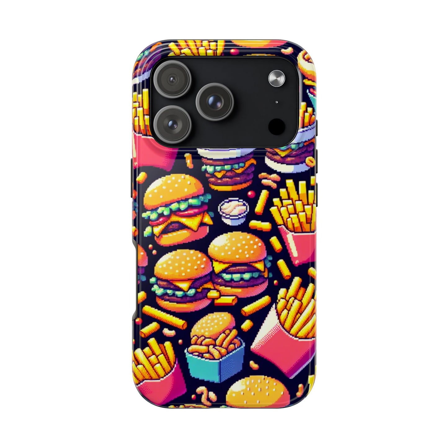 Retro Fast Food Phone Case - Tough and Durable - for iPhone