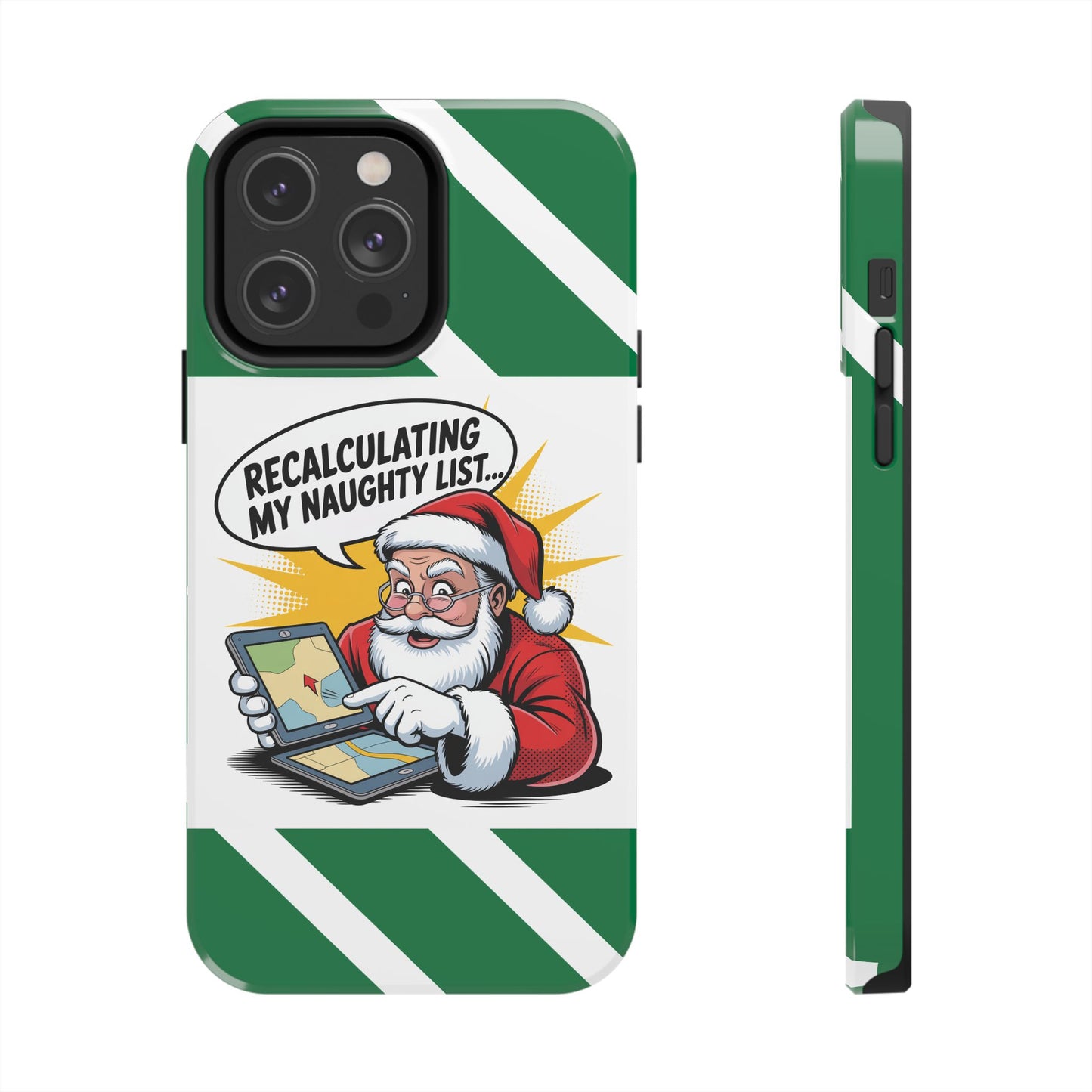 Santa Naughty List Phone Case - Tough & Fun Holiday Protection