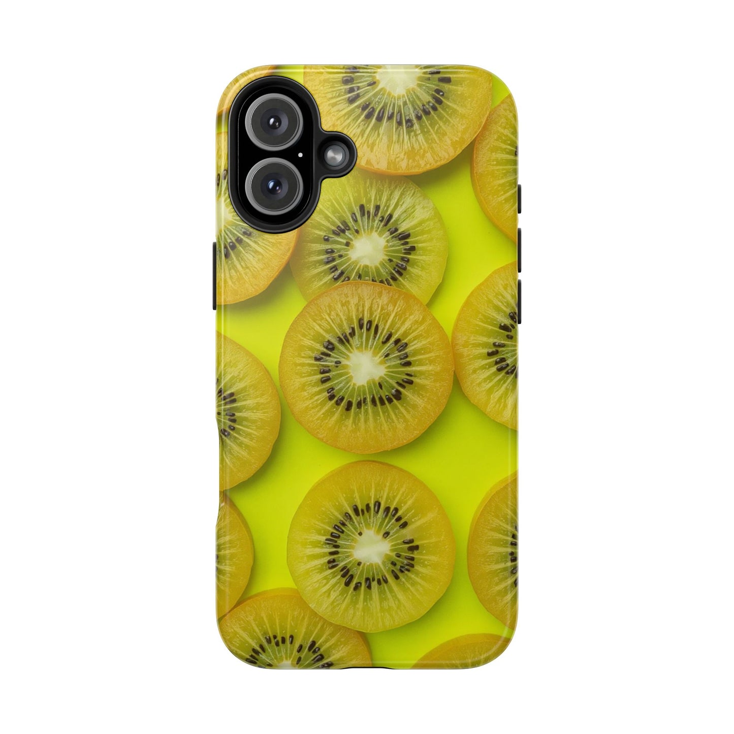 Vibrant Kiwi Tough Phone Case - Bright Yellow Design for Fruit Lovers