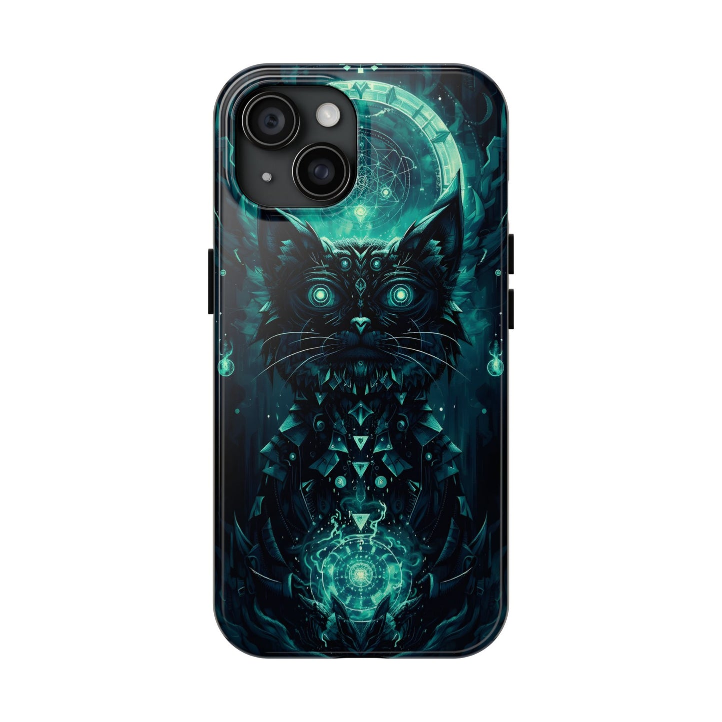 Mystical Dark Cat Phone Case - Tough Protective Cover for Cat Lovers - for iPhone