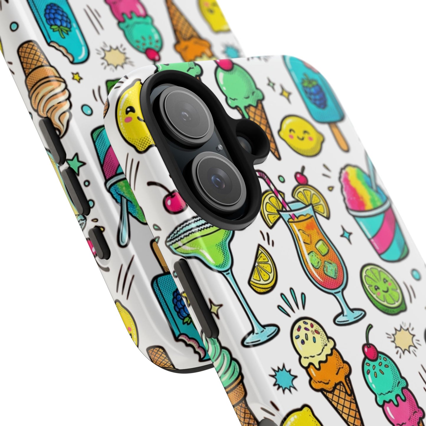 Tough Phone Case — Summer Ice Cream & Cocktails Pattern