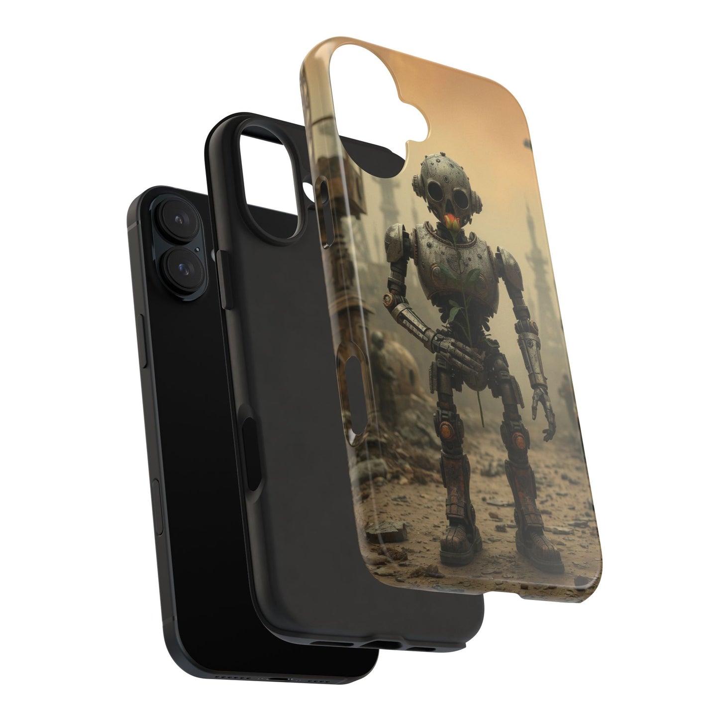 Robotic Sentinel Tough Phone Case - Durable Protector for Sci-Fi Lovers