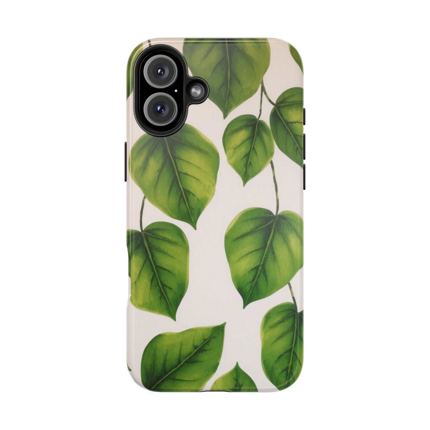 Tough Phone Cases with Green Leaf Design | Eco-Friendly Protection for Nature Lovers