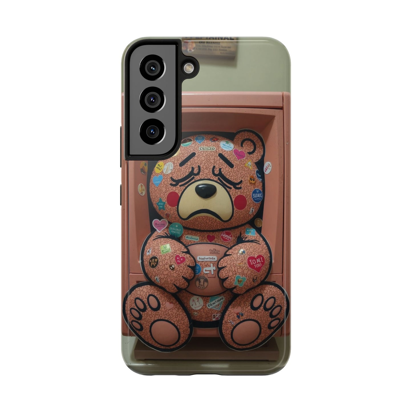 Cute Bear Tough Phone Case - Durable Protection with Fun Design