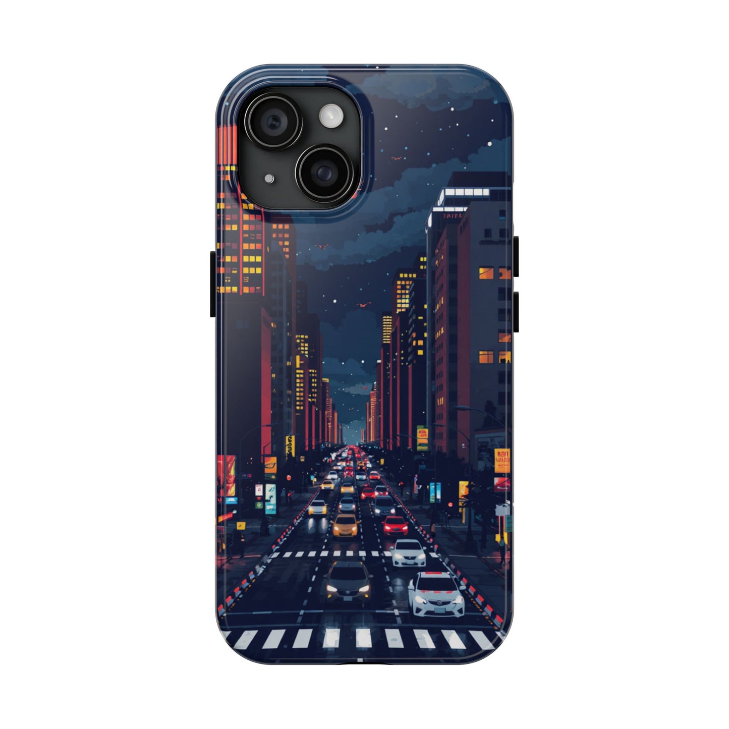 Urban Nightlife Tough Phone Case - Durable & Stylish Protection