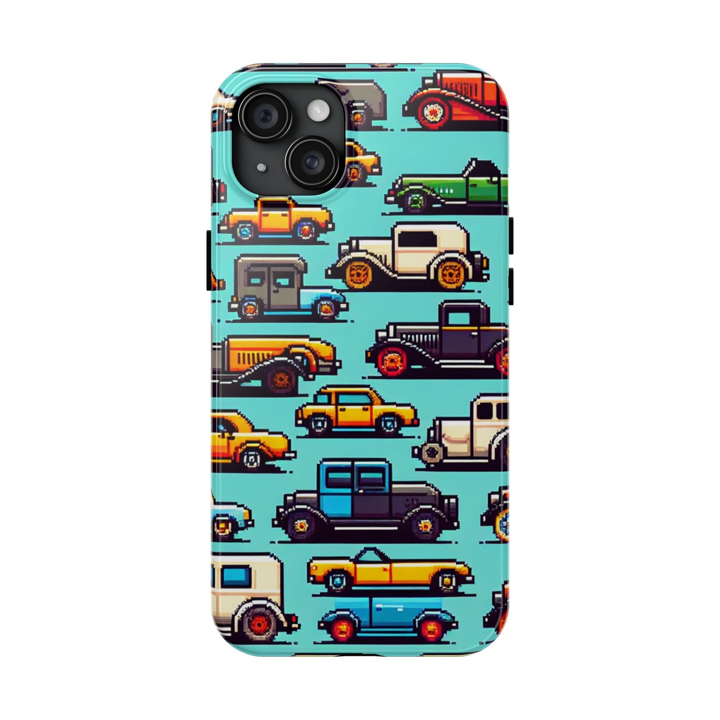 Retro Car Pixel Art Tough Phone Case - Durable & Stylish Protection - for iPhone