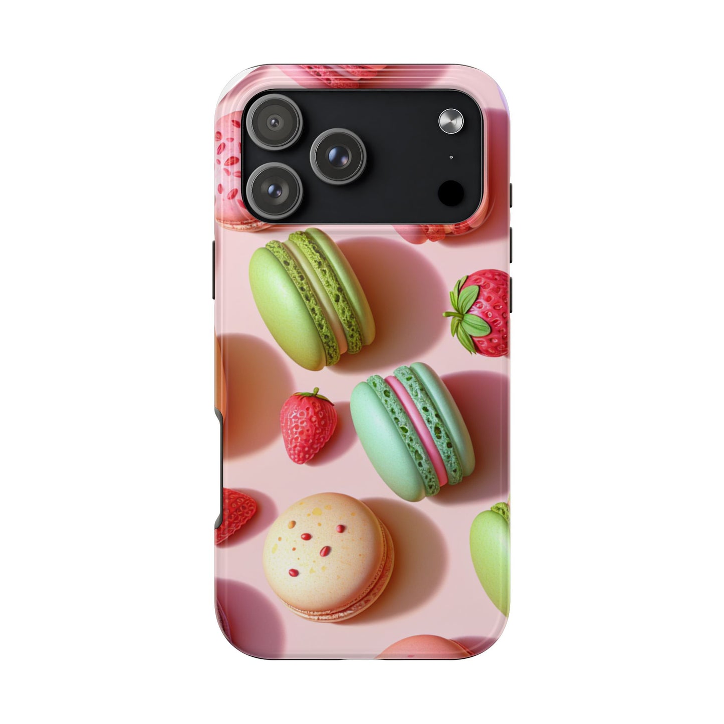 Macaron-Inspired Tough Phone Cases - Colorful Sweet Design - for iPhone