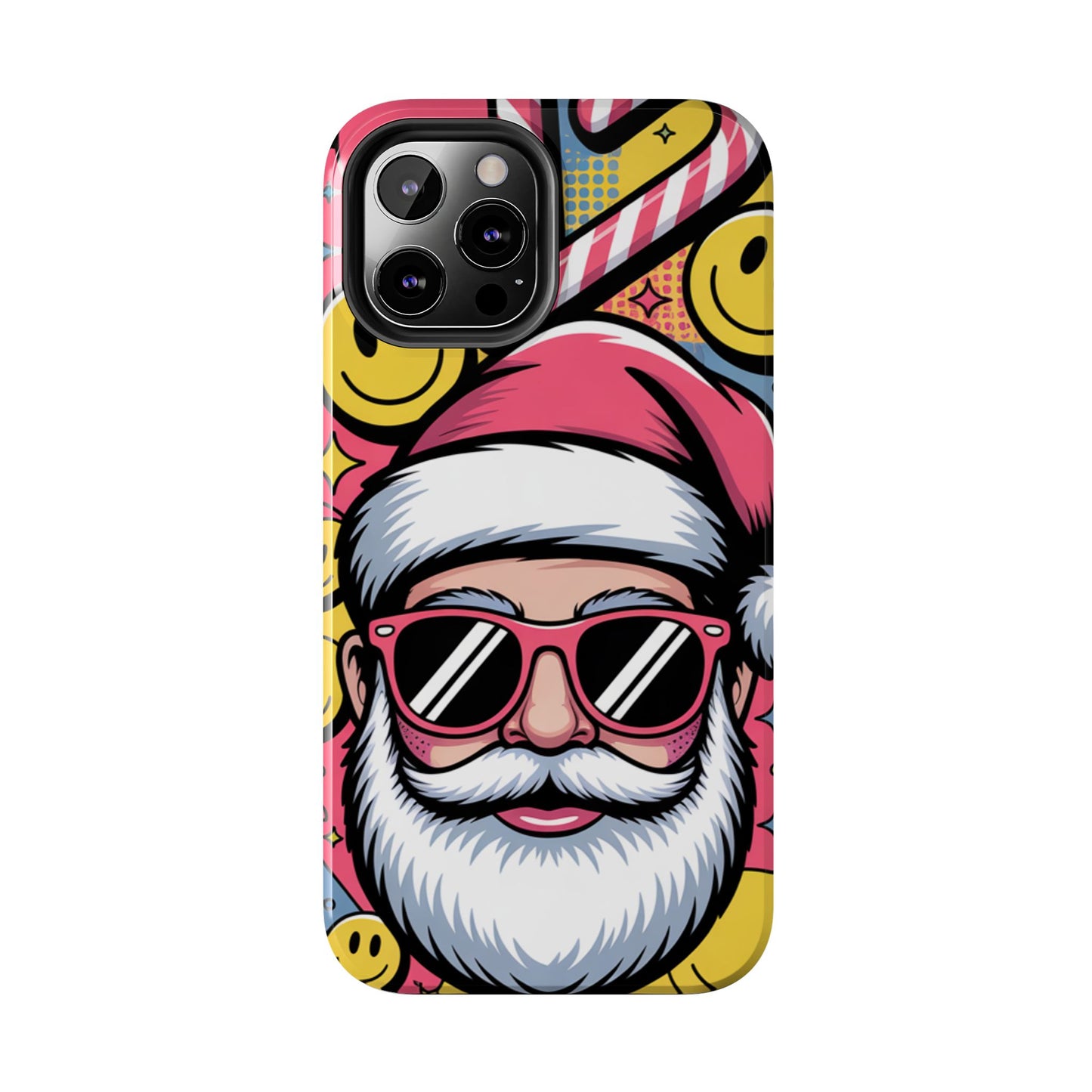 Pop Art Santa Sunglasses Tough Phone Case for Holiday Vibes