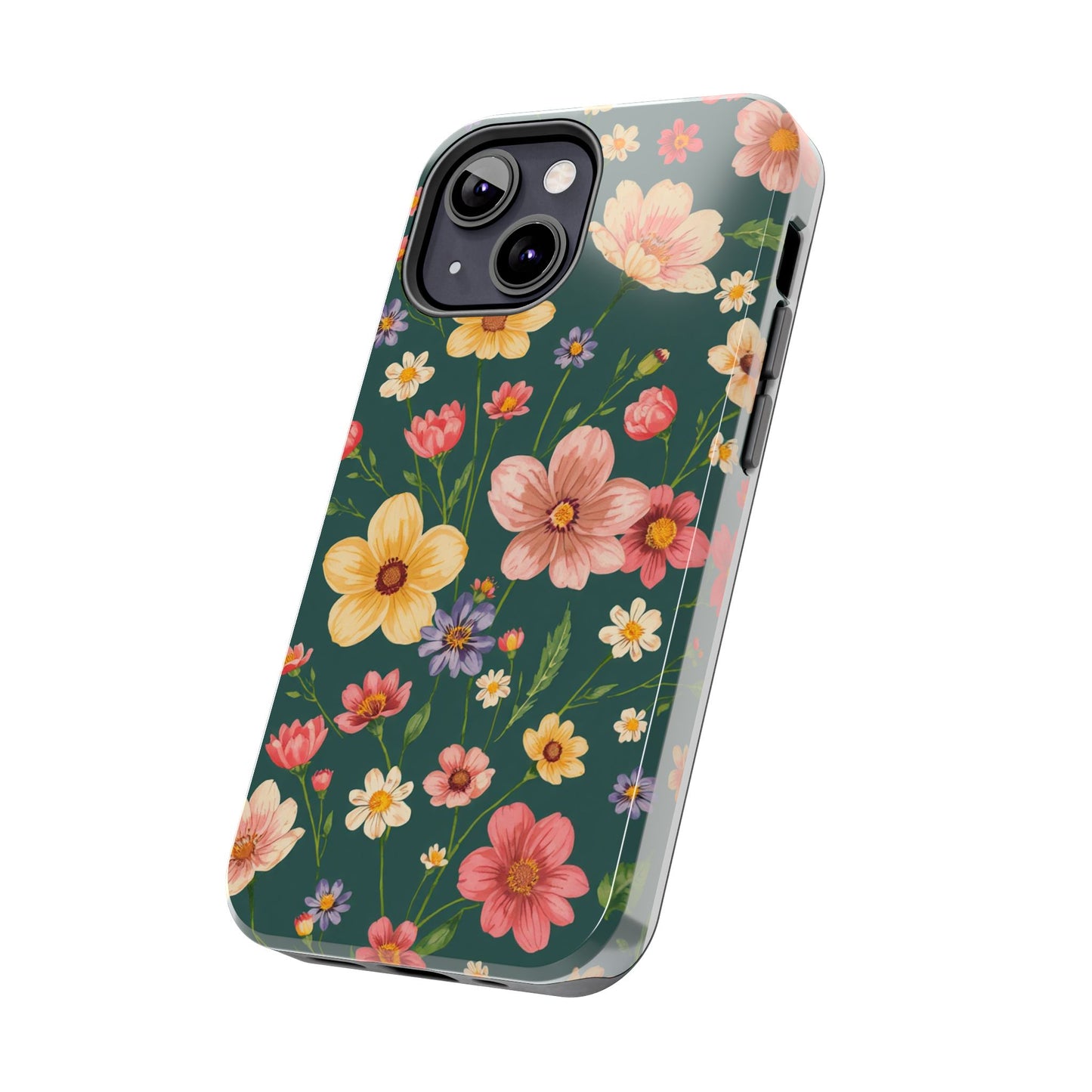 Vintage Spring Flowers Tough Phone Case - Durable Protection for iPhone