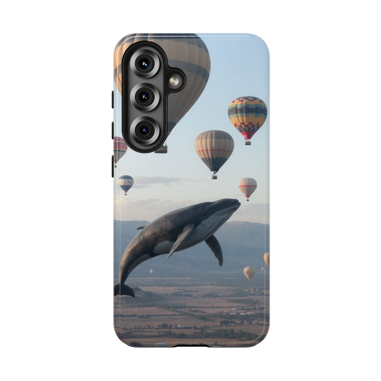 Whale Hot Air Balloon Tough Phone Case - Adventure & Nature Lovers