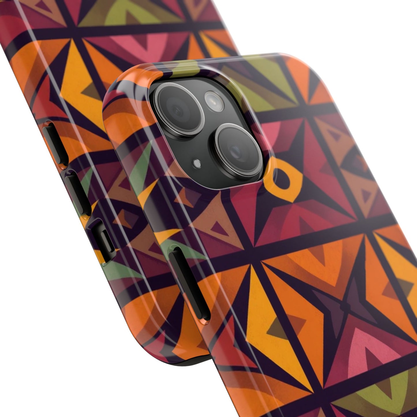 Vibrant Tribal Geometric Tough Phone Case - Colorful Protection for Your iPhone