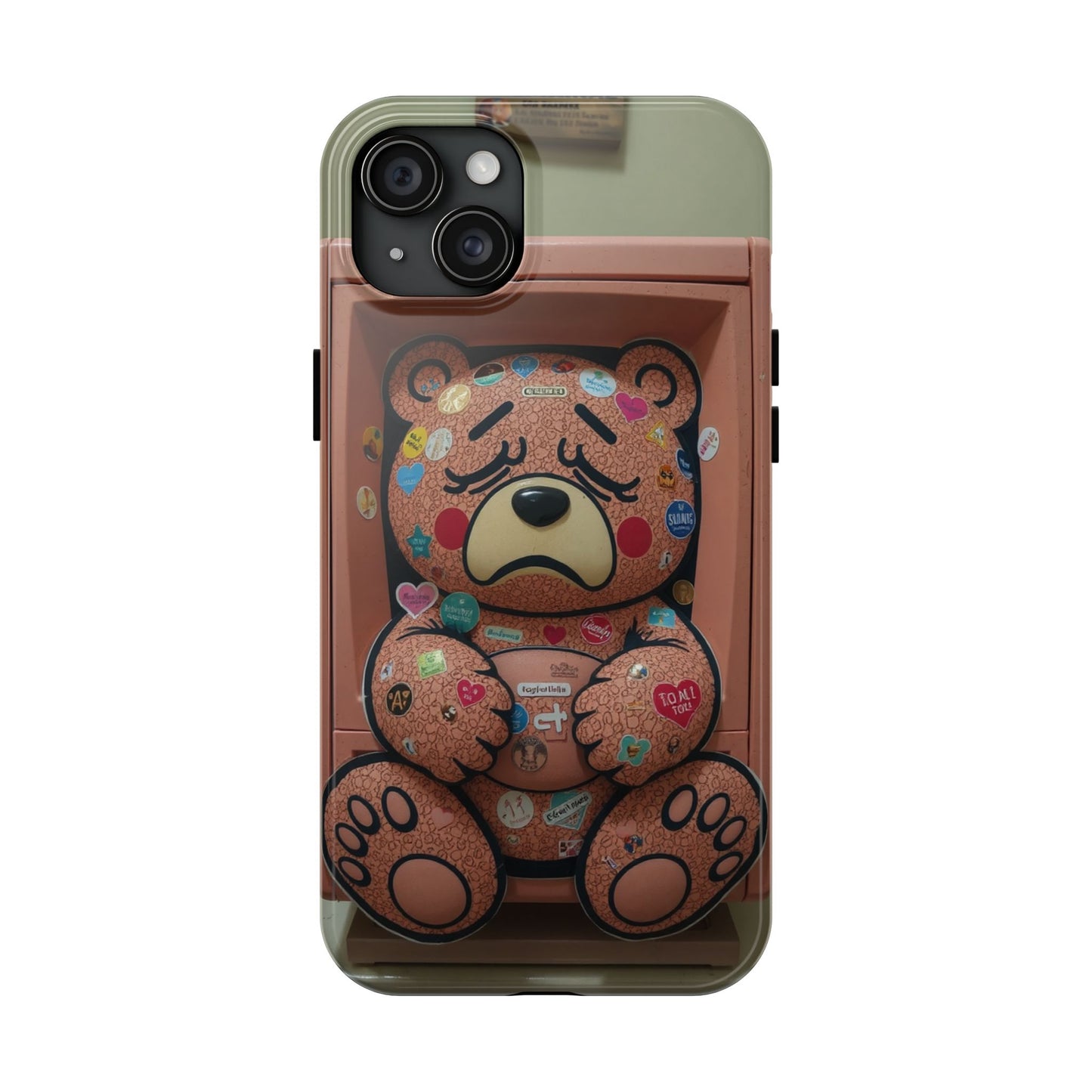 Cute Bear Tough Phone Case - Durable Protection with Fun Design