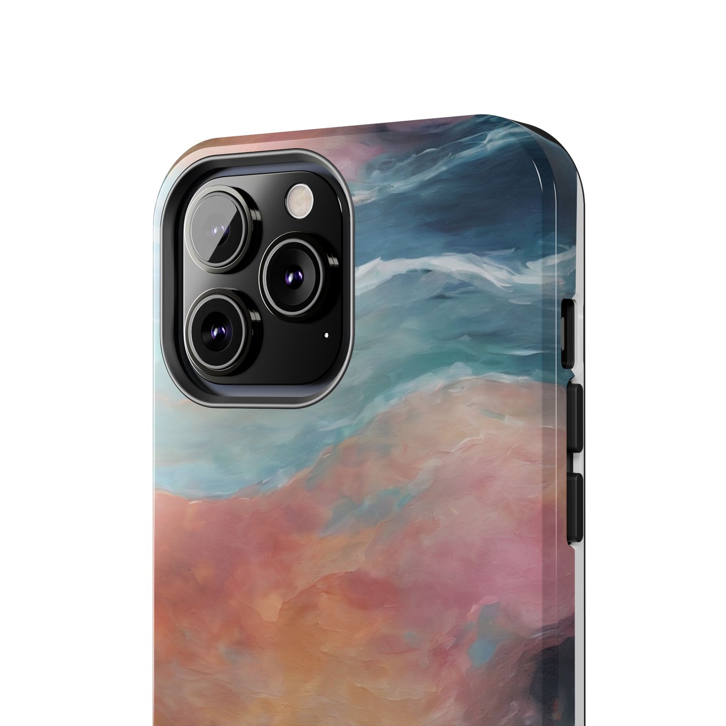 Artistic Painted Sea Tough Phone Case - Abstract Waves Design - for iPhone