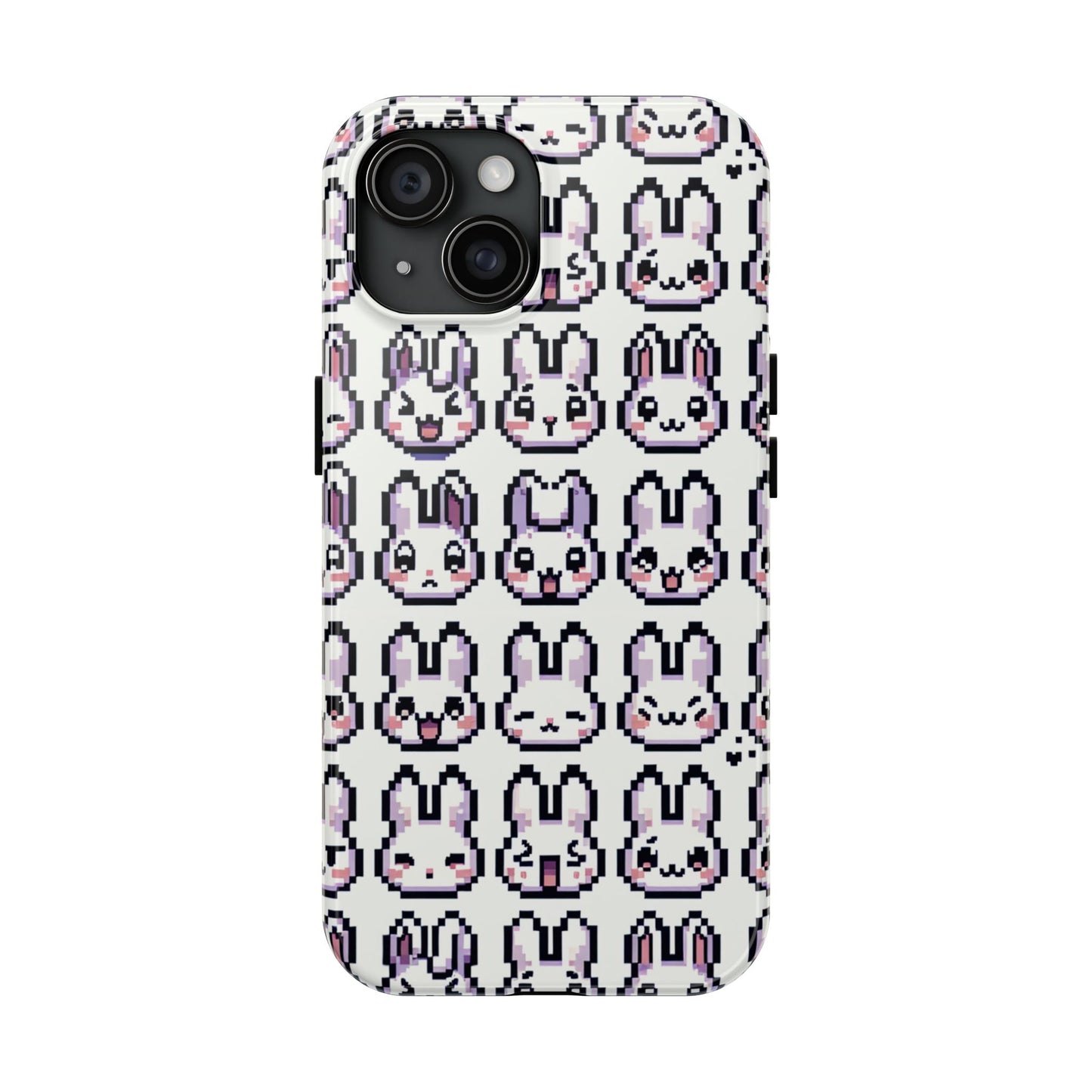 Cute Pixel Bunny Tough Phone Case - Stylish & Protective Cover for iPhone