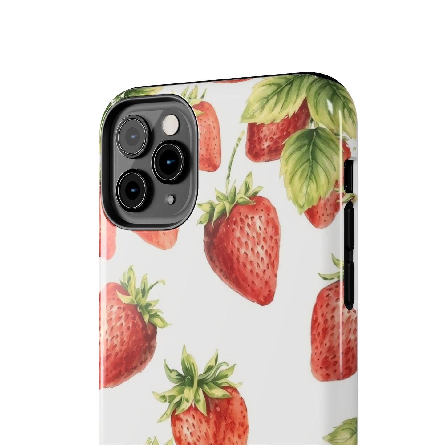 Strawberry Tough Phone Case - Durable Protection with a Fresh Design - for iPhone