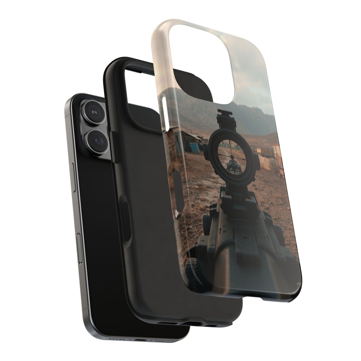 Tough Phone Case - Military Inspired Design with Sniper Scope