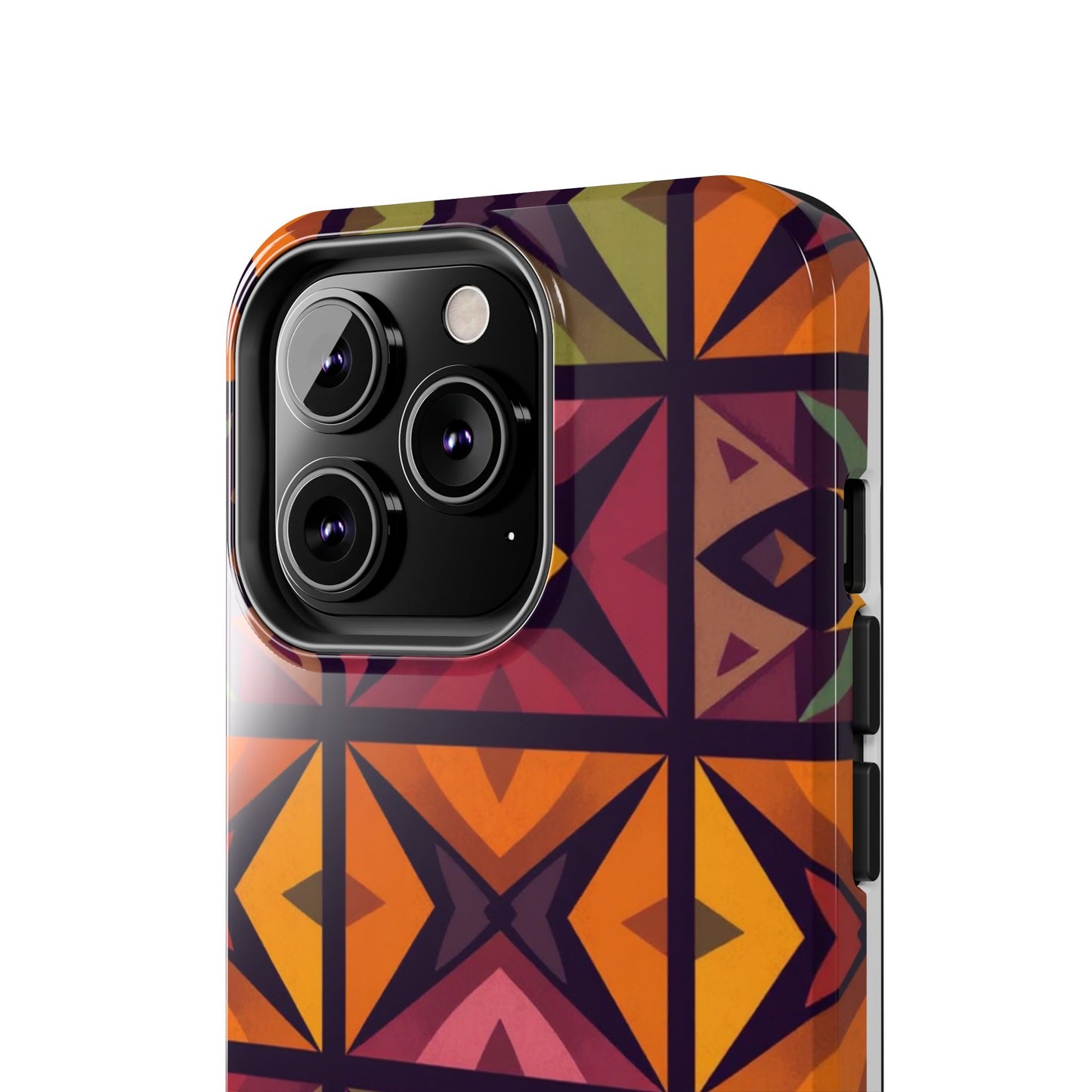 Vibrant Tribal Geometric Tough Phone Case - Colorful Protection for Your iPhone