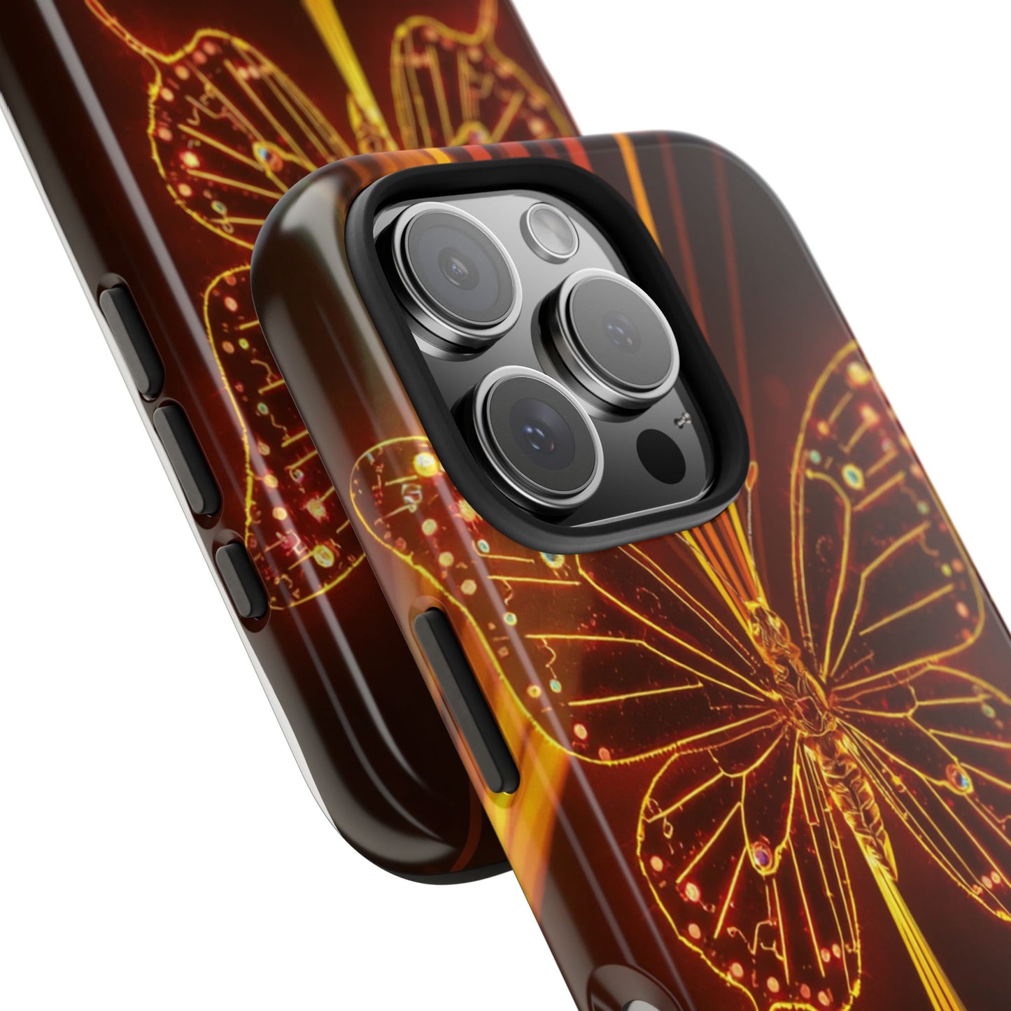 Elegant Butterfly Tough Phone Case - Stylish Protection for Nature Lovers